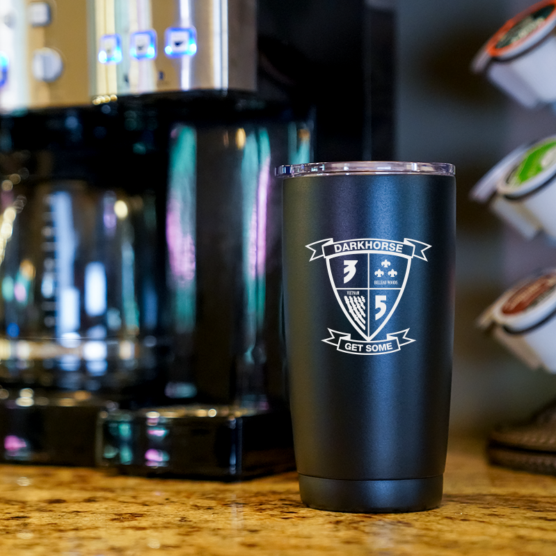 3rd Battalion 5th Marines logo tumbler, 3rd Battalion 5th Marines coffee cup, 3d Battalion 5th Marines USMC, Marine Corp gift ideas, USMC Gifts for women