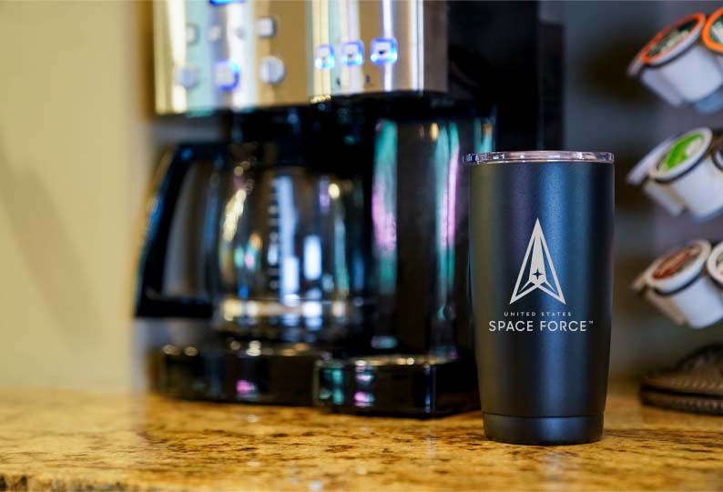 USSF gifts 20 oz Space Force Tumbler Double Wall Vacuum Insulated Stainless Steel USSF Tumbler Space Force Gift