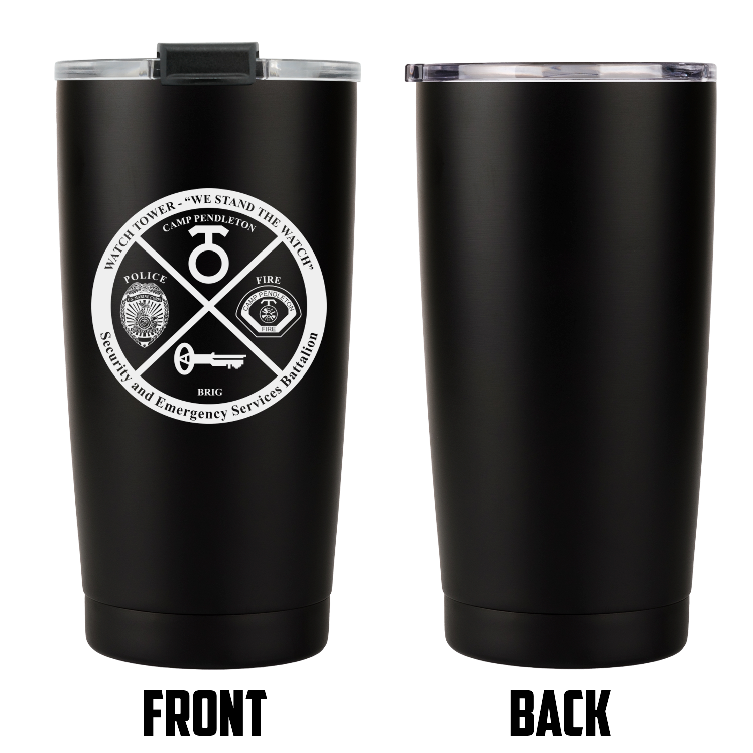 SES Bn USMC Unit Logo Tumblers- 20 OZ