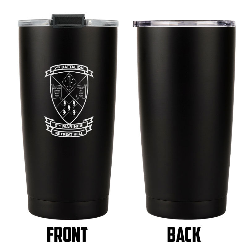Second Battalion Fifth Marines Unit Logo tumbler, 2/5 coffee cup, 2nd Bn 5th Marines USMC, Marine Corp gift ideas, USMC Gifts for women 20oz
