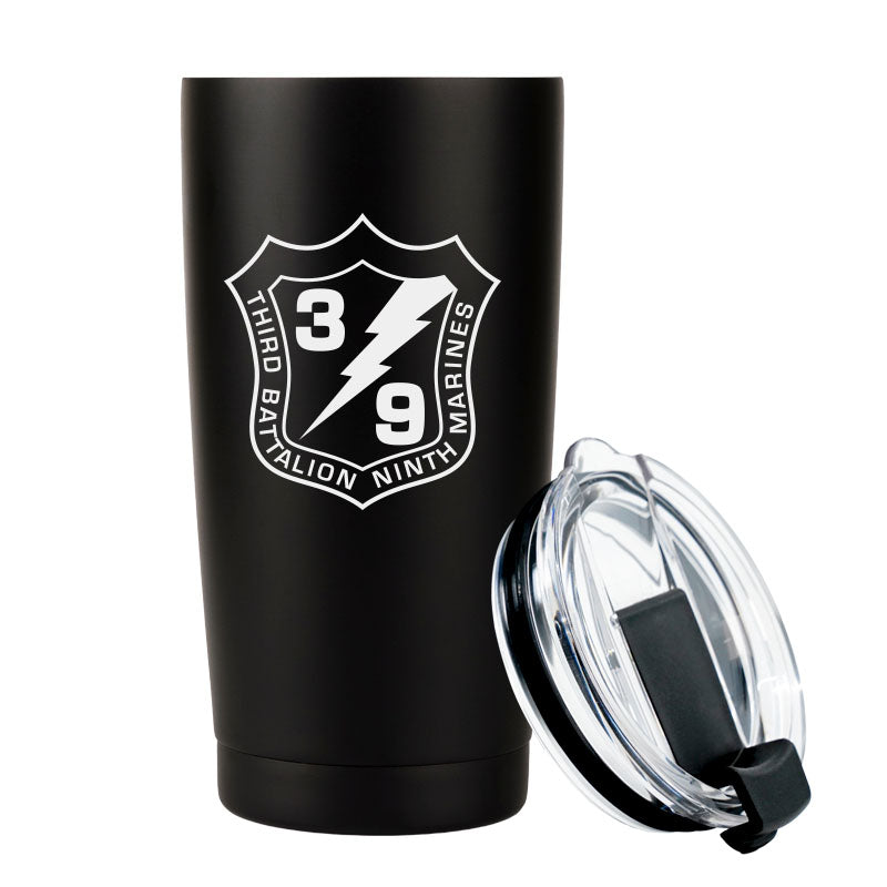 3d Battalion 9th Marines (3/9) USMC Stainless Steel Marine Corps Tumbler - 20 oz