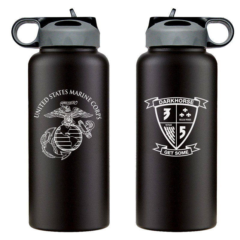 3rd Battalion 6th Marines logo water bottle, 3rd Battalion 6th Marines hydroflask, 3d Battalion 6th Marines USMC, Marine Corp gift ideas, USMC Gifts for women flask, big USMC water bottle, Marine Corp water bottle 32 Oz