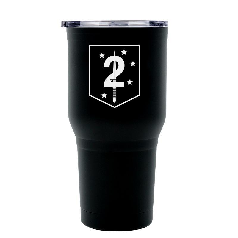 2nd MSOB USMC Unit logo tumbler, 2nd Marine Special Forces coffee cup, 2nd MSOB USMC, Marine Corp gift ideas, USMC Gifts for women