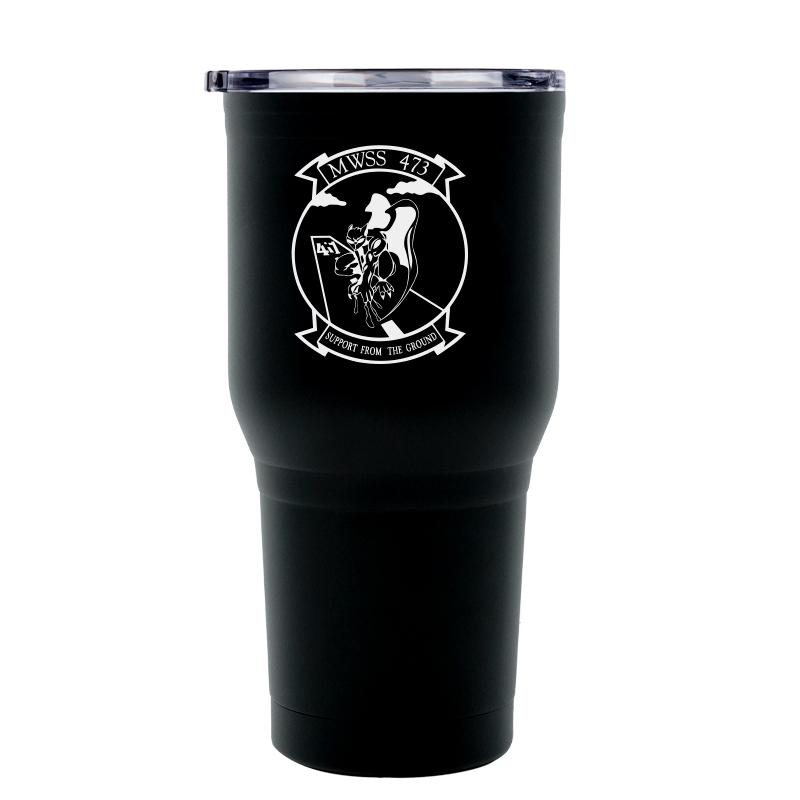 MWSS-174 logo tumbler, MWSS-174 coffee cup, Marine Wing Support Squadron 473 USMC, Marine Corp gift ideas, USMC Gifts for women