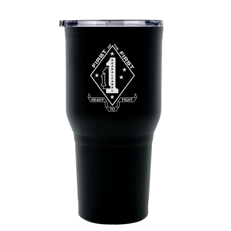 1st Battalion 1st Marines (1/1) USMC Unit logo tumbler, First Battalion Second Marines coffee cup, First Battalion First Marines USMC, Marine Corp gift ideas, USMC Gifts for women 30 Oz Tumbler