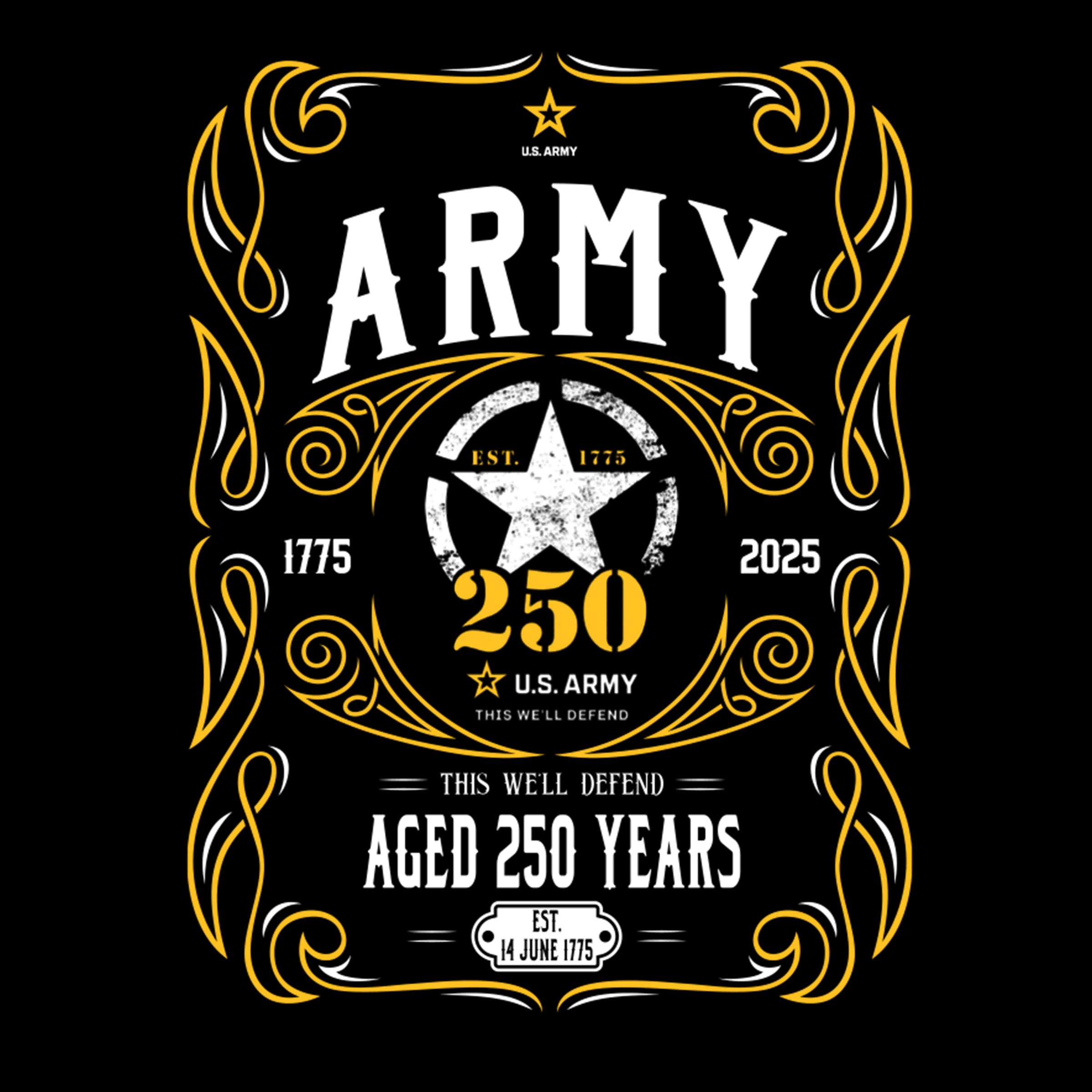Army 250th Birthday T-Shirt Limited-Edition