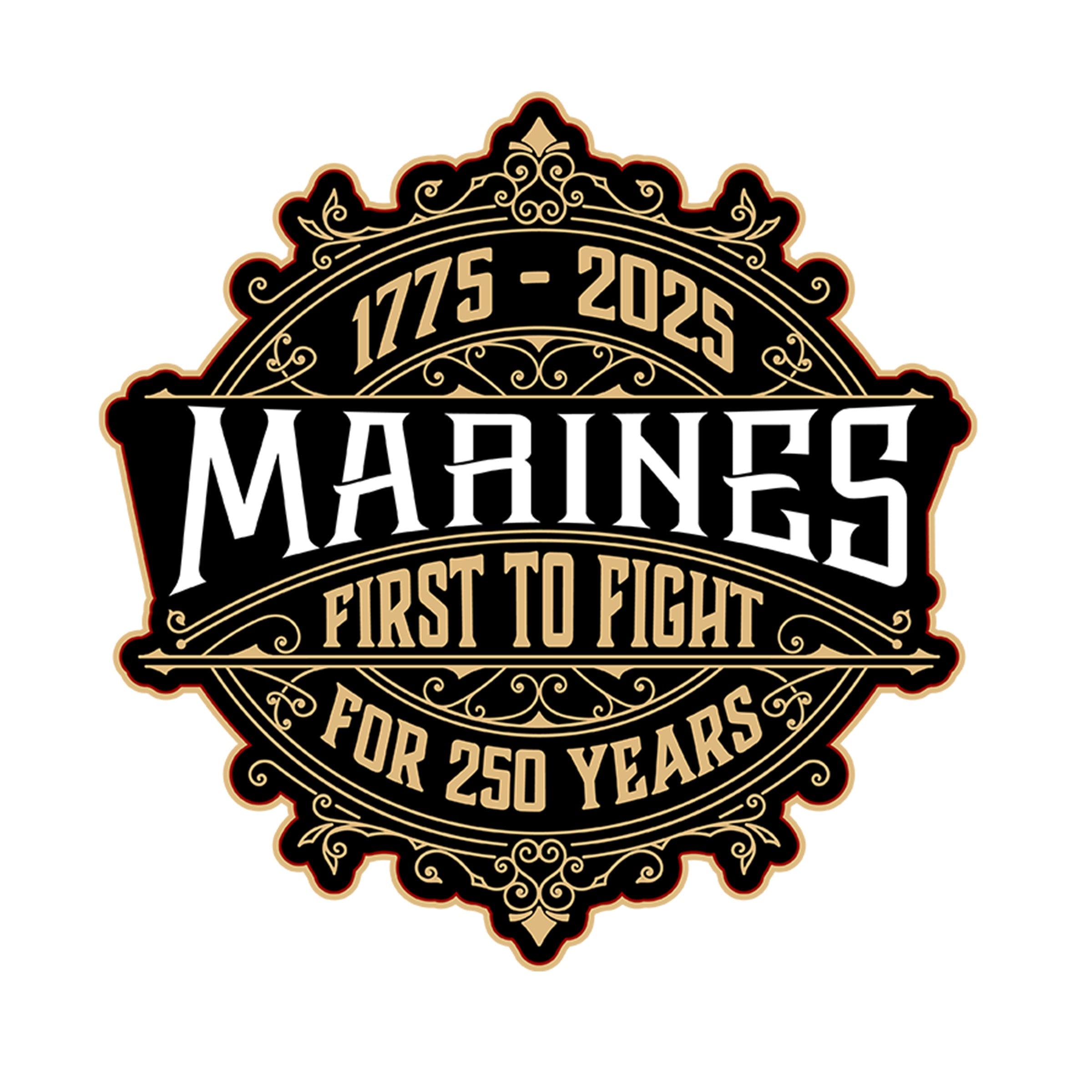 Marines 250th Birthday Whiskey Label T-shirt