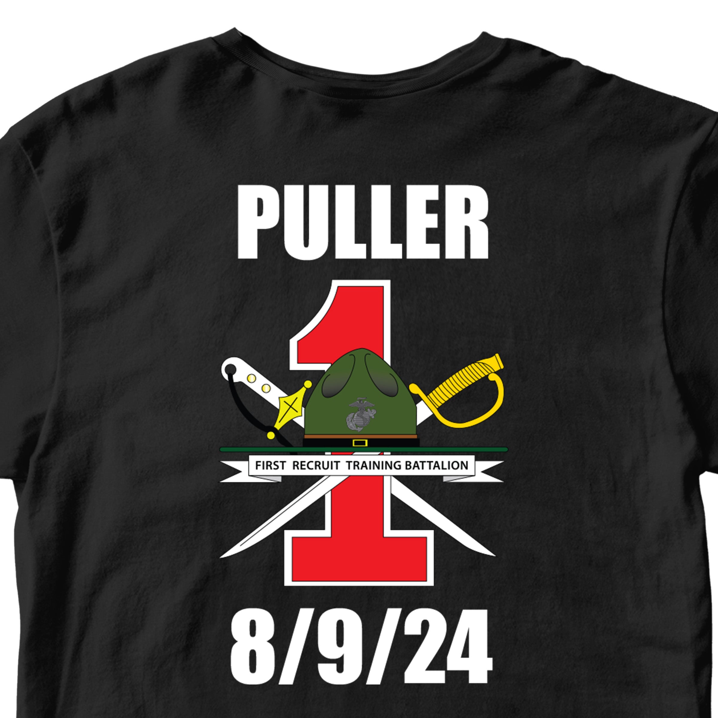 USMC Proud Mom/Dad T-Shirt with Customizable Back