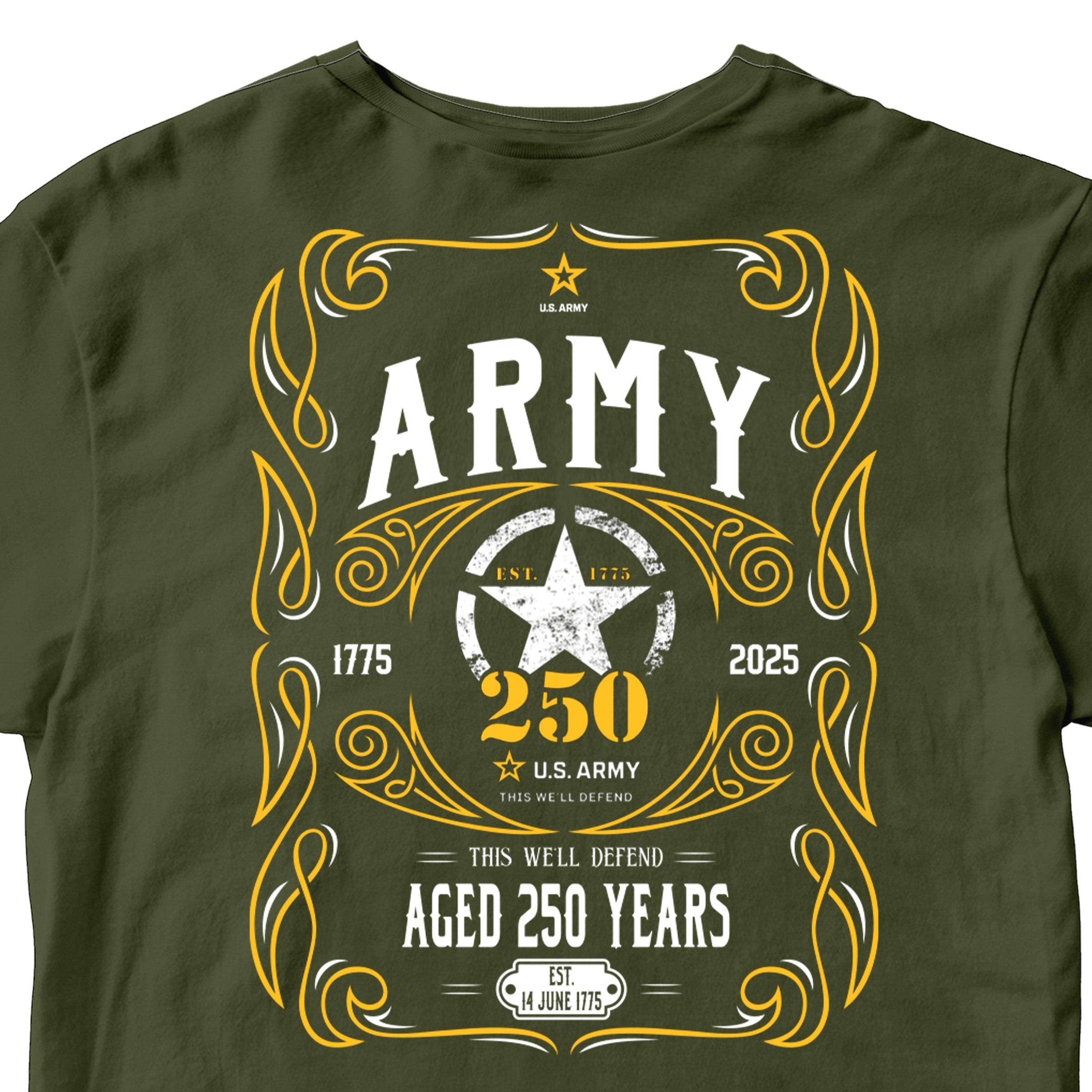 Army 250th Birthday T-Shirt Limited-Edition
