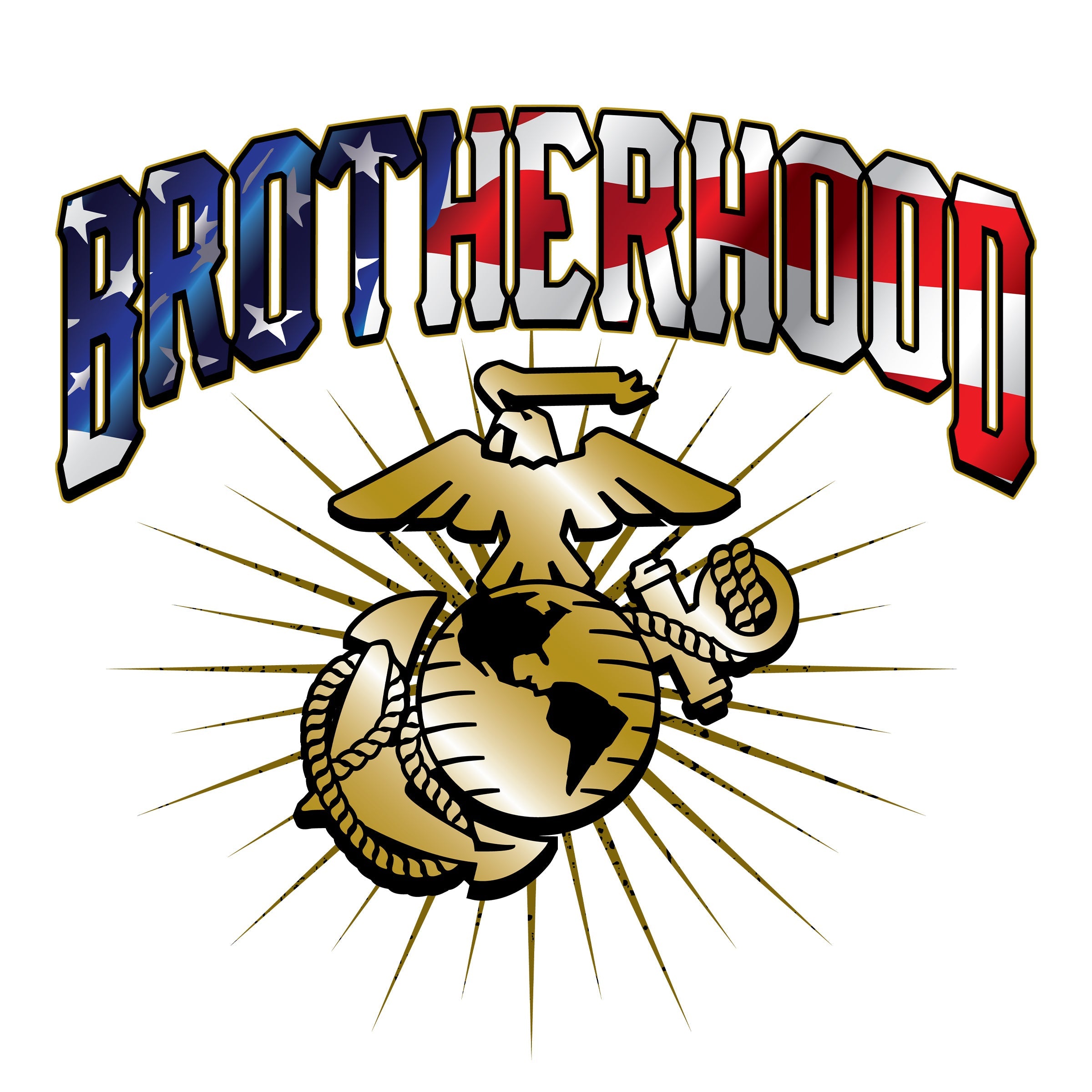 Marines Brotherhood Flag T-Shirt