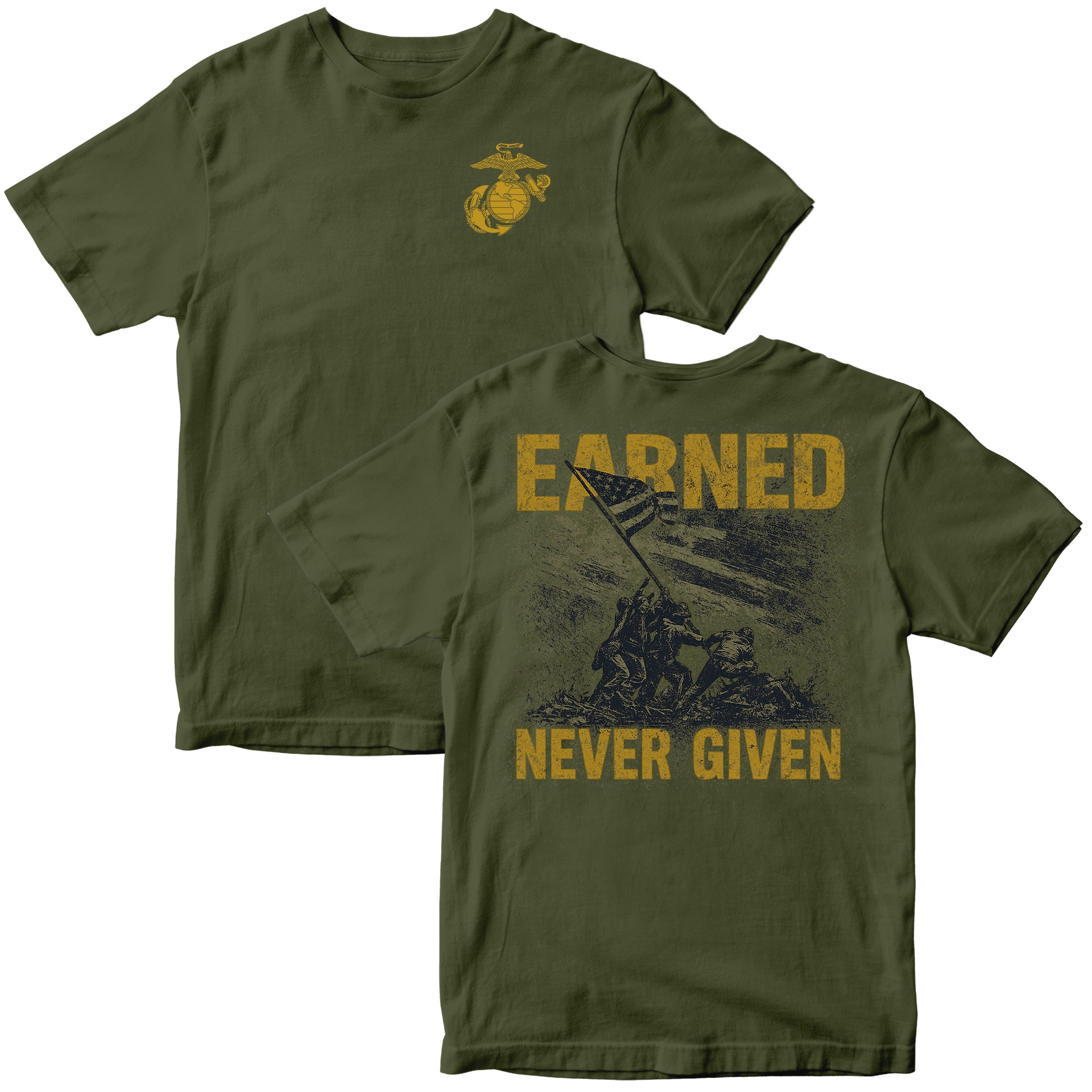 Marines Earned Never Given Iwo Jima T-Shirt