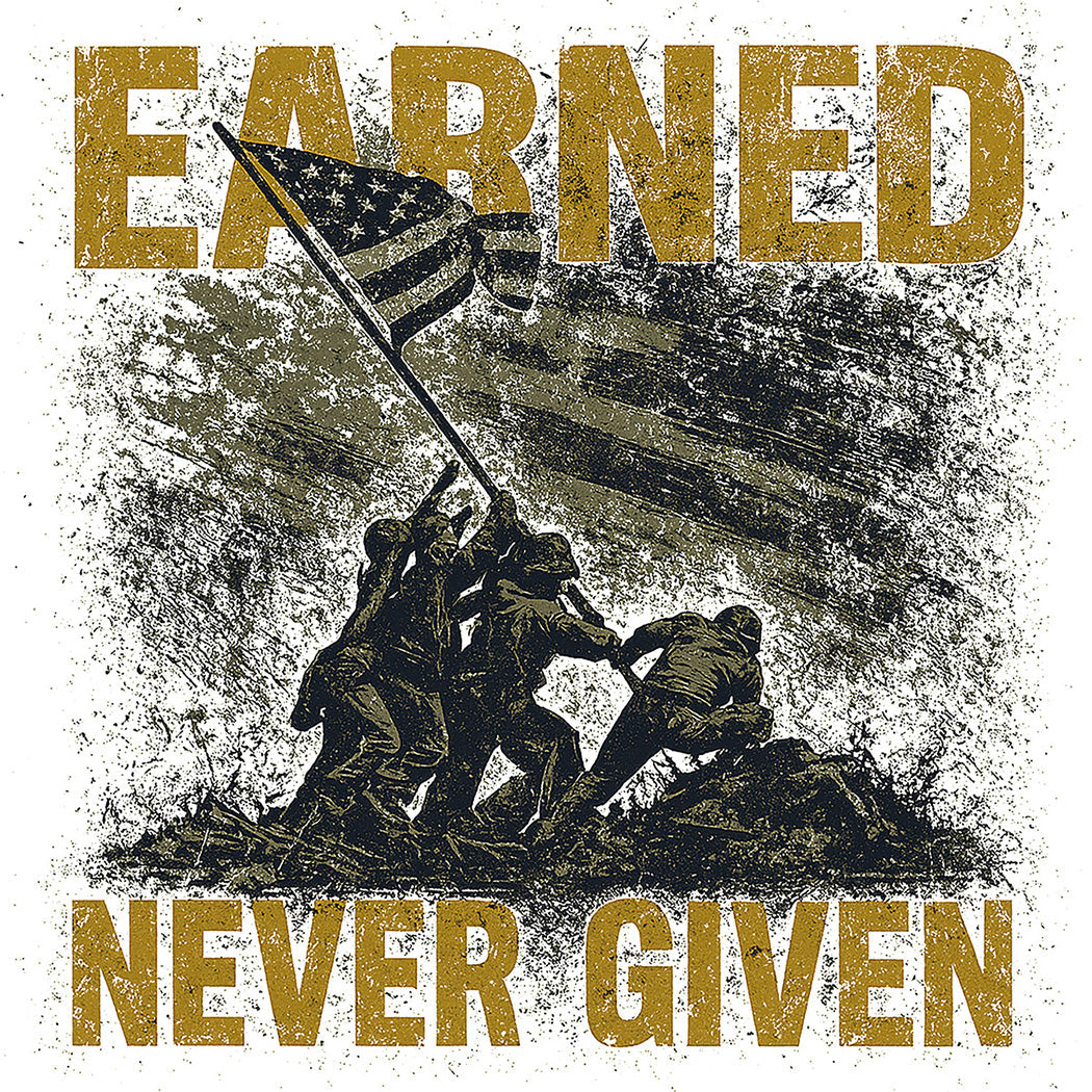 Marines Earned Never Given Iwo Jima T-Shirt