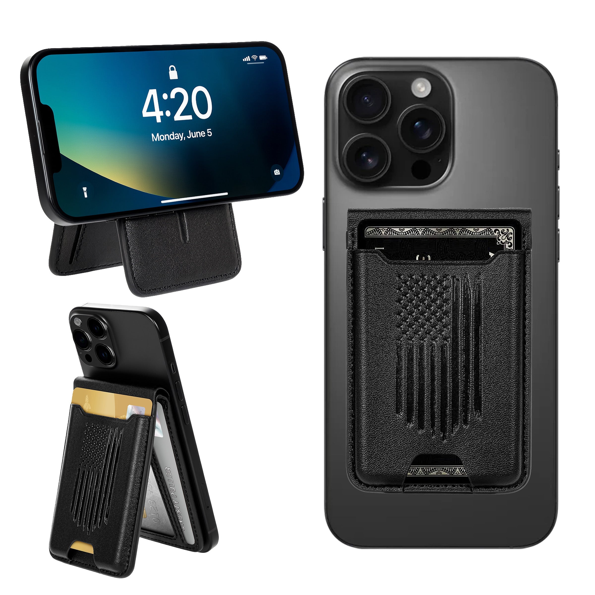 Patriotic magsafe wallet american flag iPhone wallet