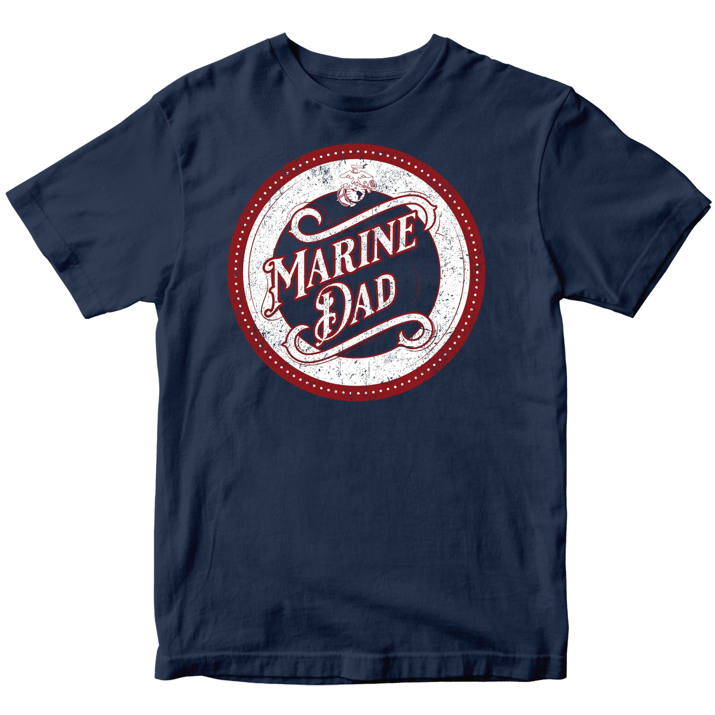 USMC Proud Mom/Dad T-Shirt with Customizable Back