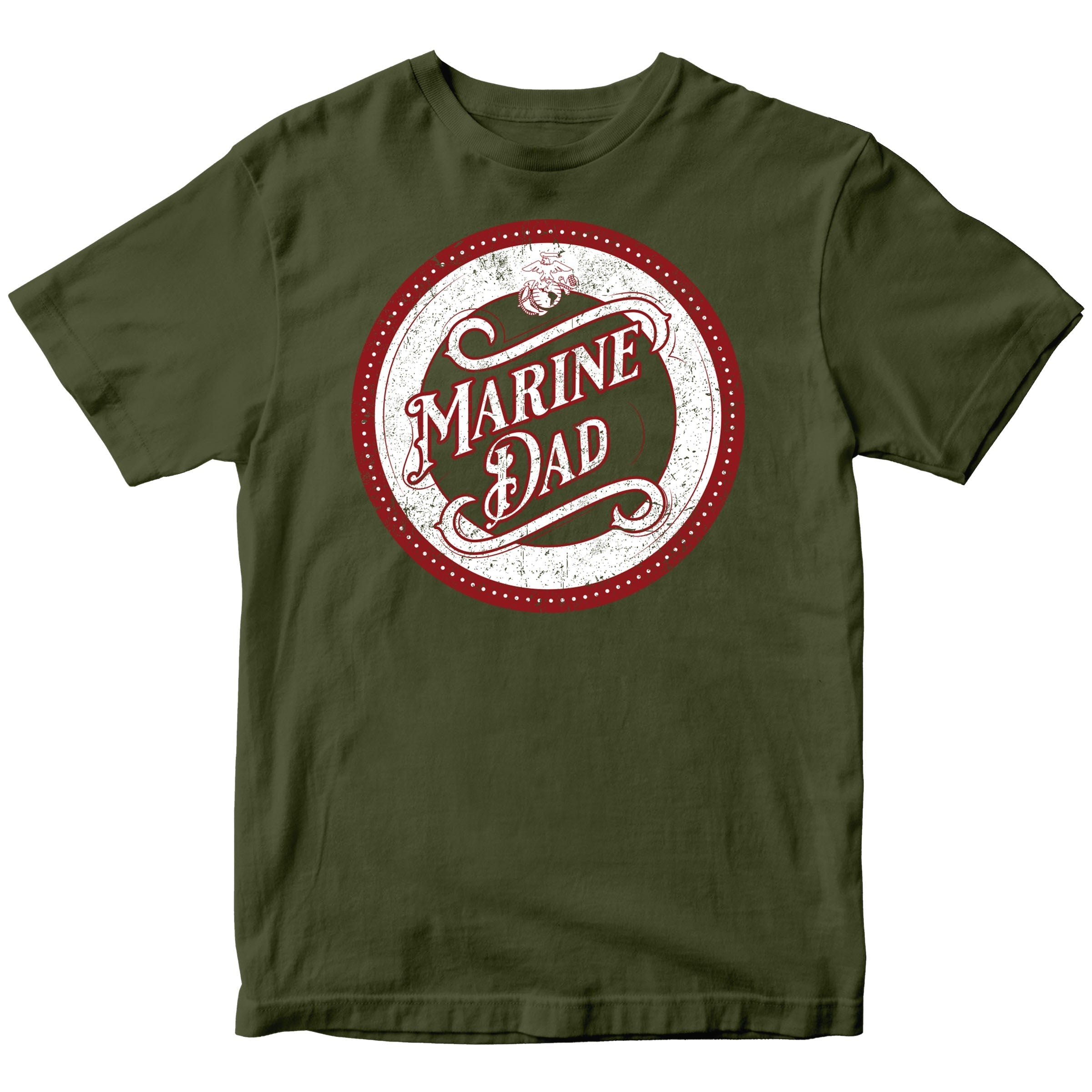 USMC Proud Mom/Dad T-Shirt with Customizable Back