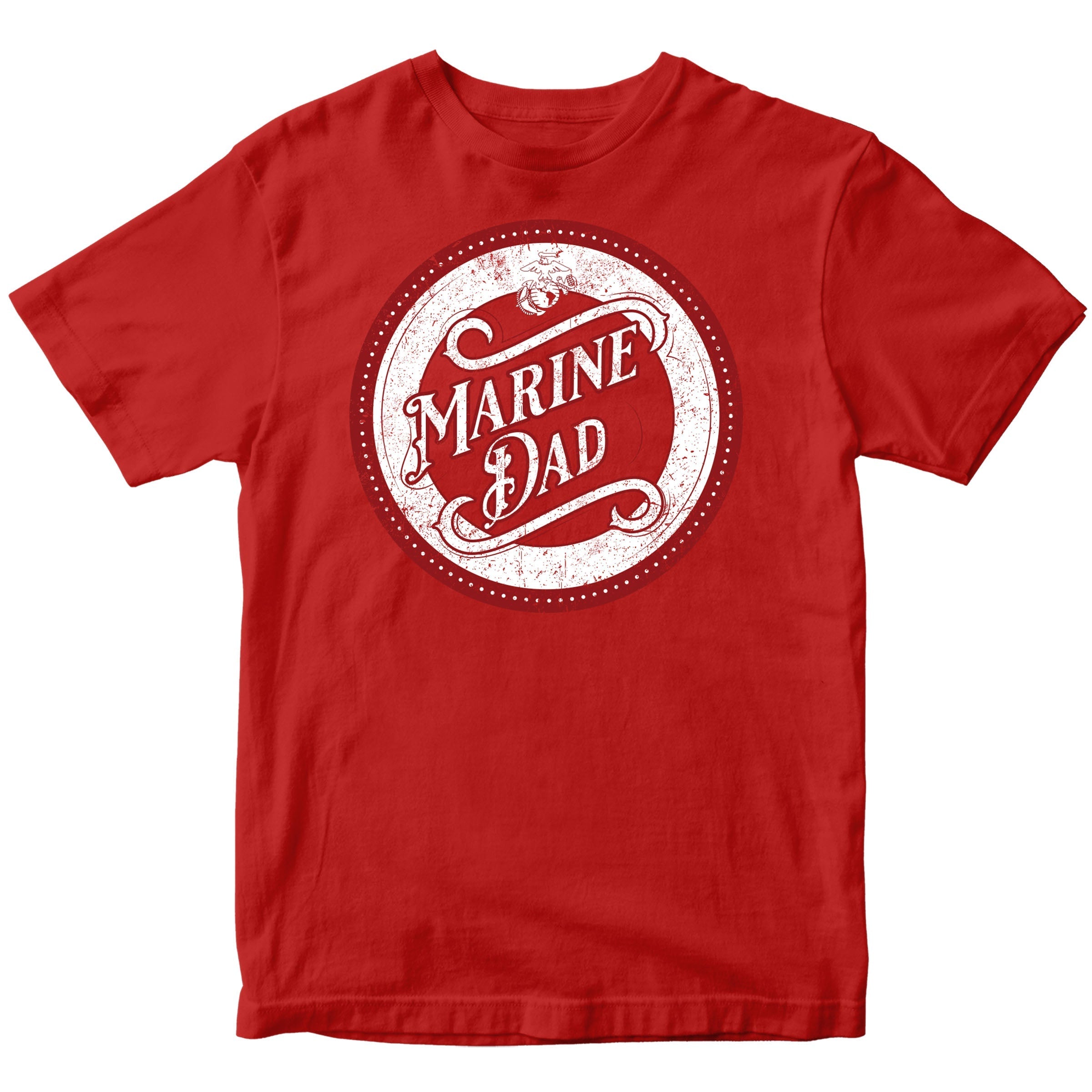 USMC Proud Mom/Dad T-Shirt with Customizable Back