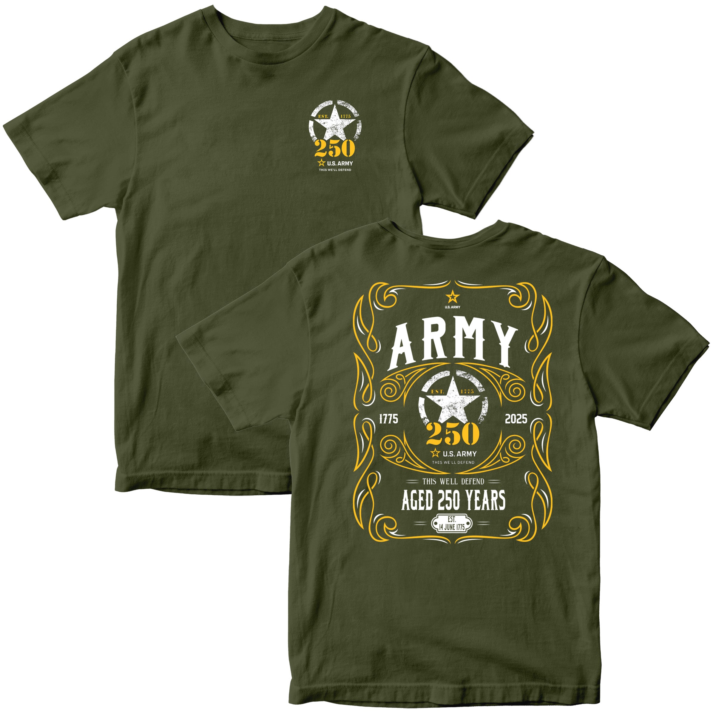 Army 250th Birthday T-Shirt Limited-Edition