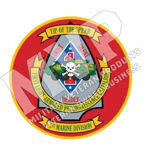 1st Light Armored Reconnaissance Battalion Unit Logo Gear