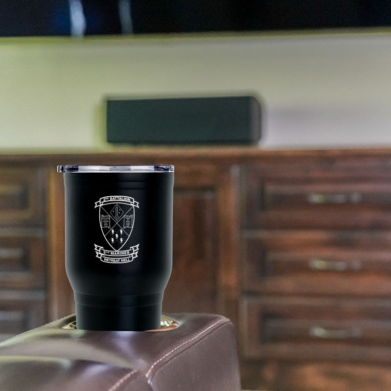 Second Battalion Fifth Marines Unit Logo tumbler, 2/5 coffee cup, 2nd Bn 5th Marines USMC, Marine Corp gift ideas, USMC Gifts for women 30oz