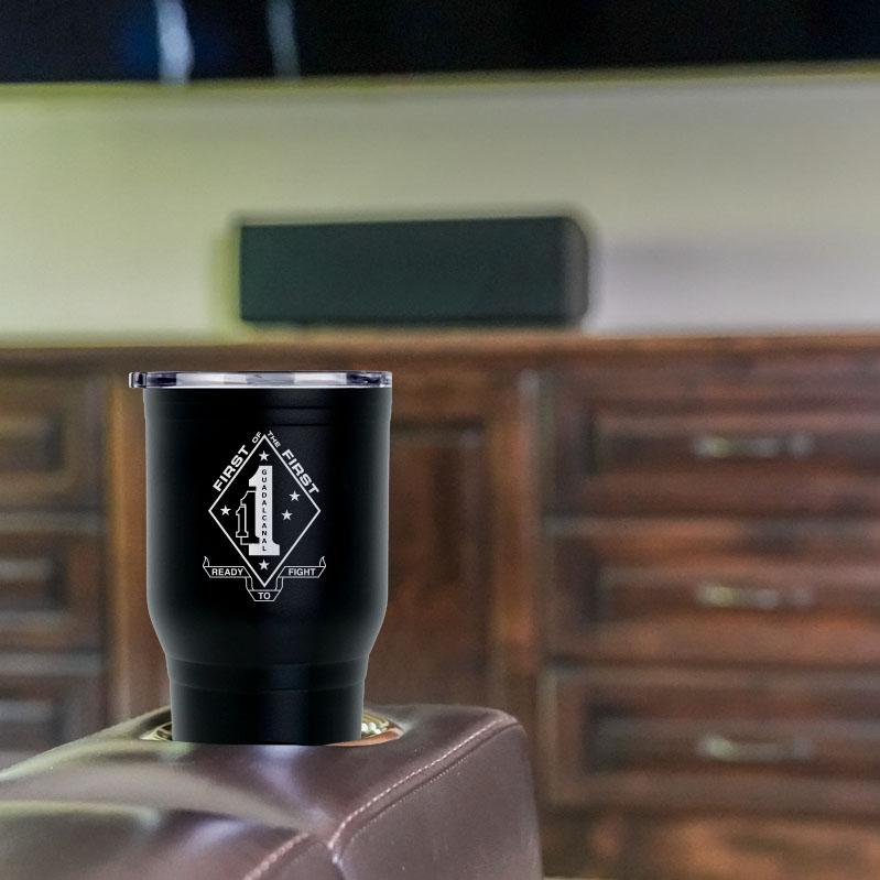 1st Battalion 1st Marines (1/1) USMC Unit logo tumbler, First Battalion Second Marines coffee cup, First Battalion First Marines USMC, Marine Corp gift ideas, USMC Gifts for women 30 Oz Tumbler