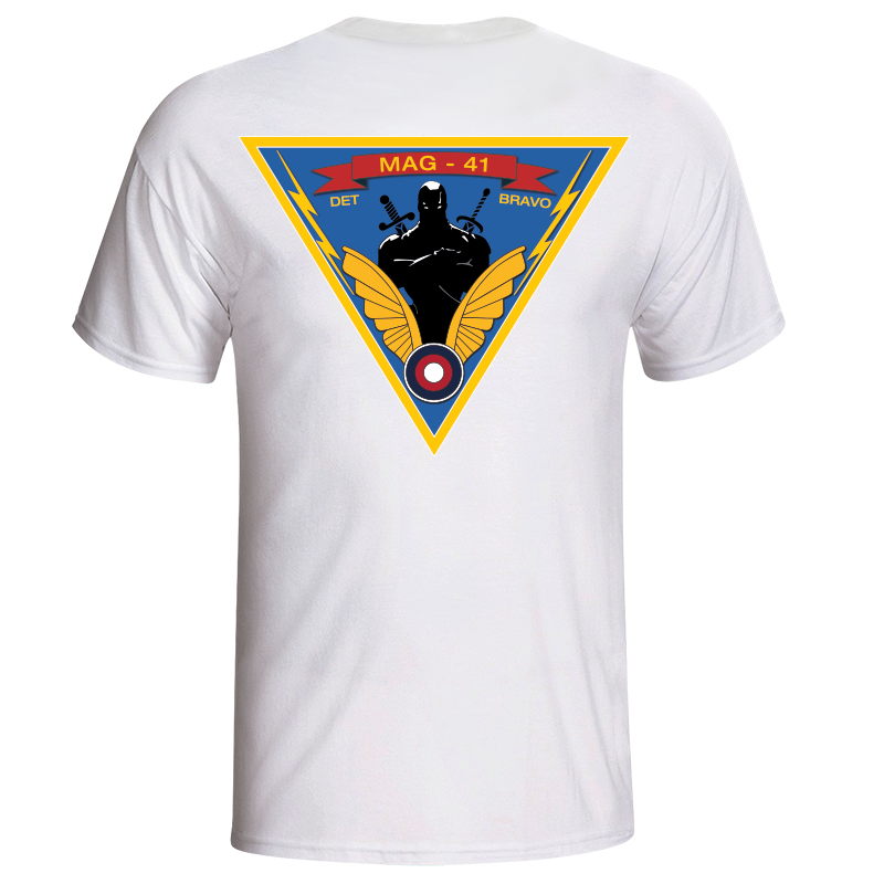 MAG-41 Det Bravo USMC Unit Long Sleeve T-Shirt White