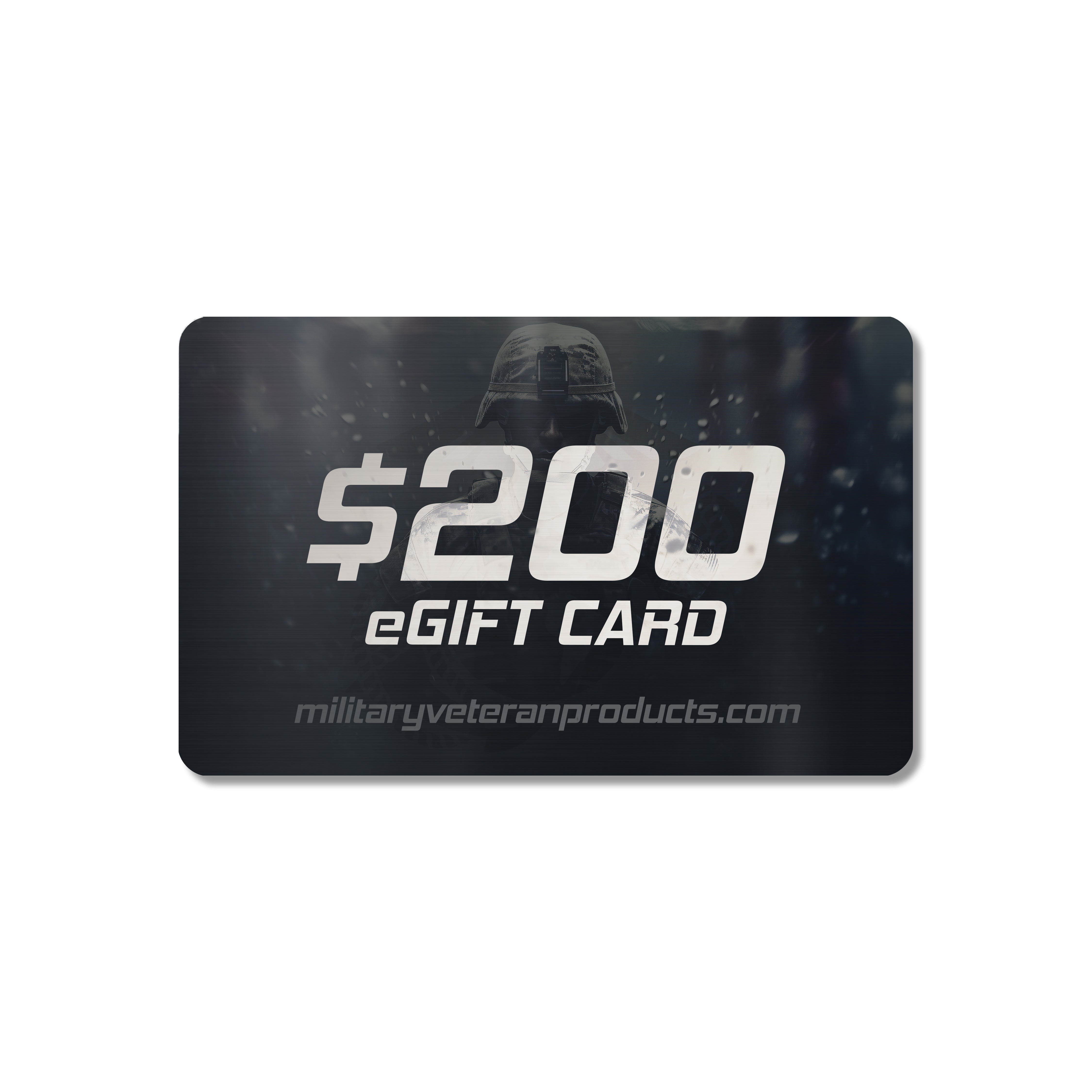 Instant-delivery digital gift card for Military Veteran Products. Online gift card for military-inspired apparel and gear.