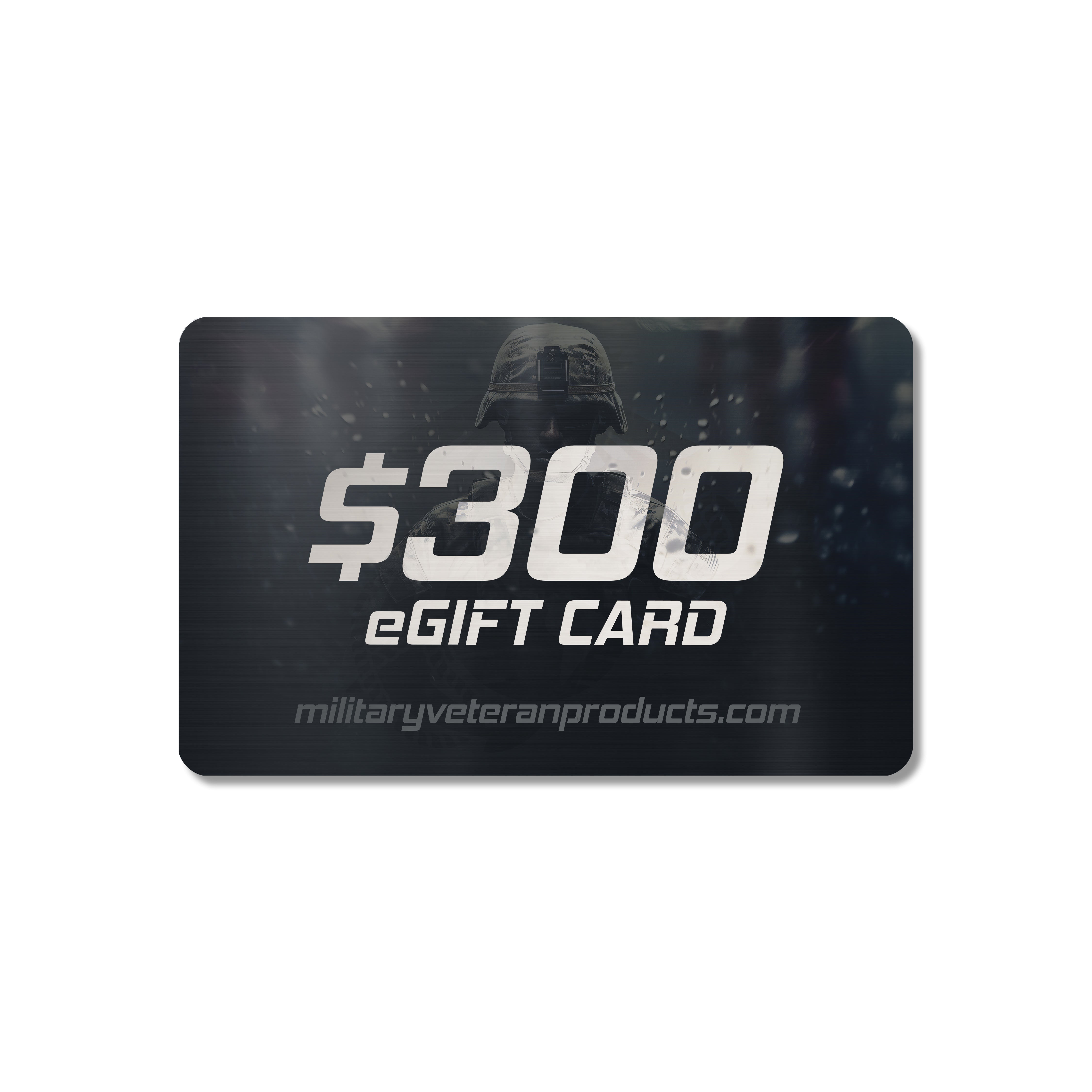 Instant-delivery digital gift card for Military Veteran Products. Online gift card for military-inspired apparel and gear.
