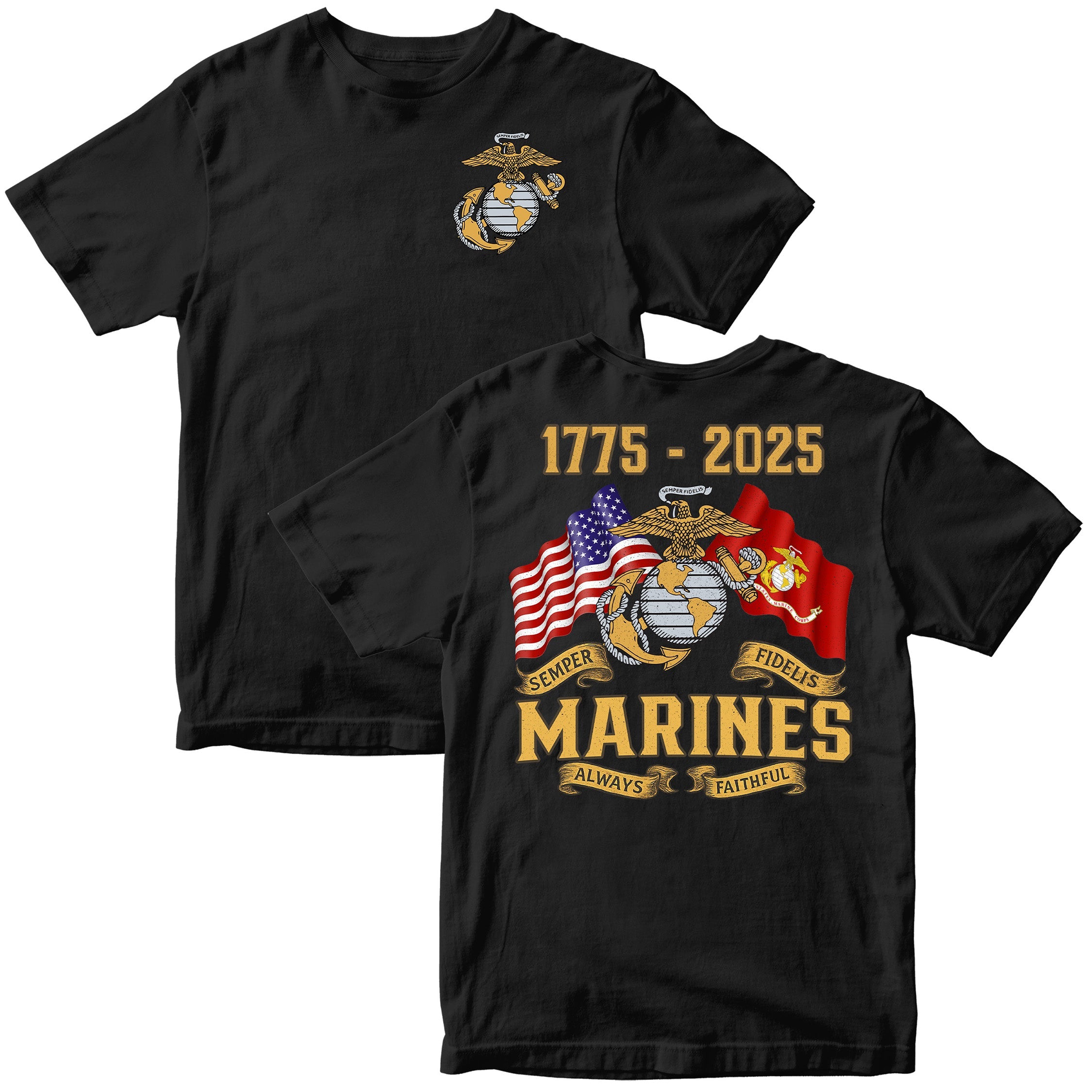 Marines 250 Years Semper Fi T-shirt