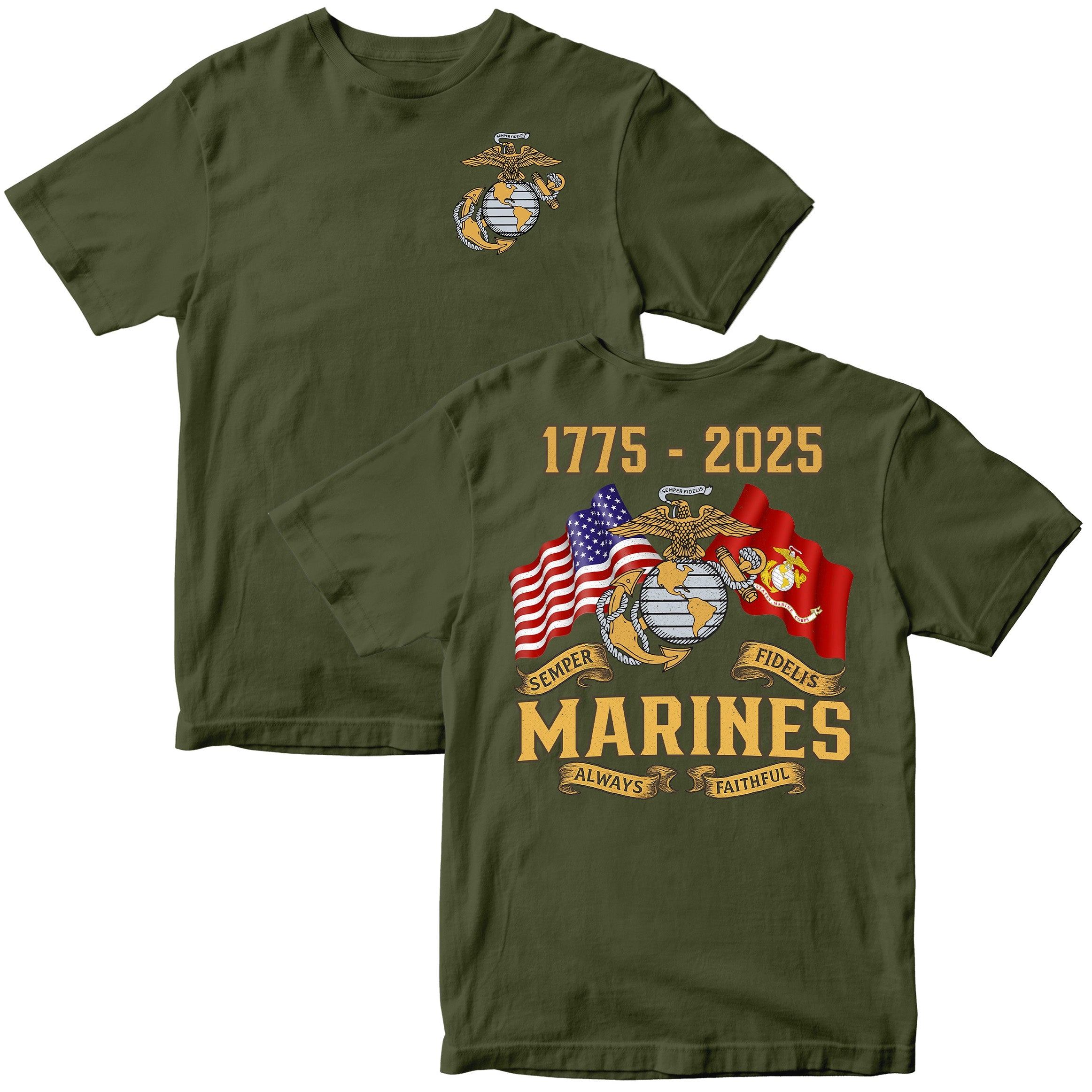 Marines 250 Years Semper Fi T-shirt