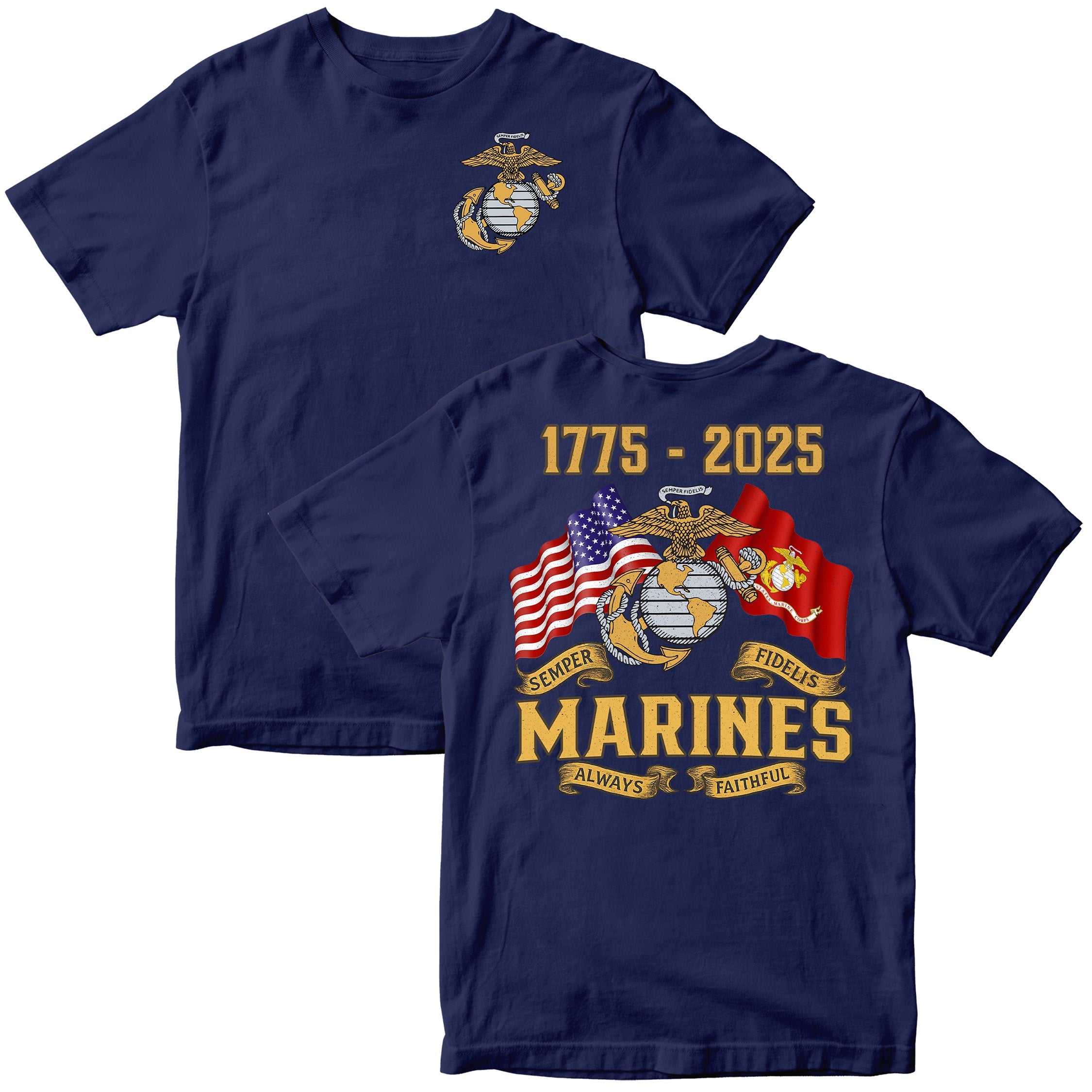 Marines 250 Years Semper Fi T-shirt