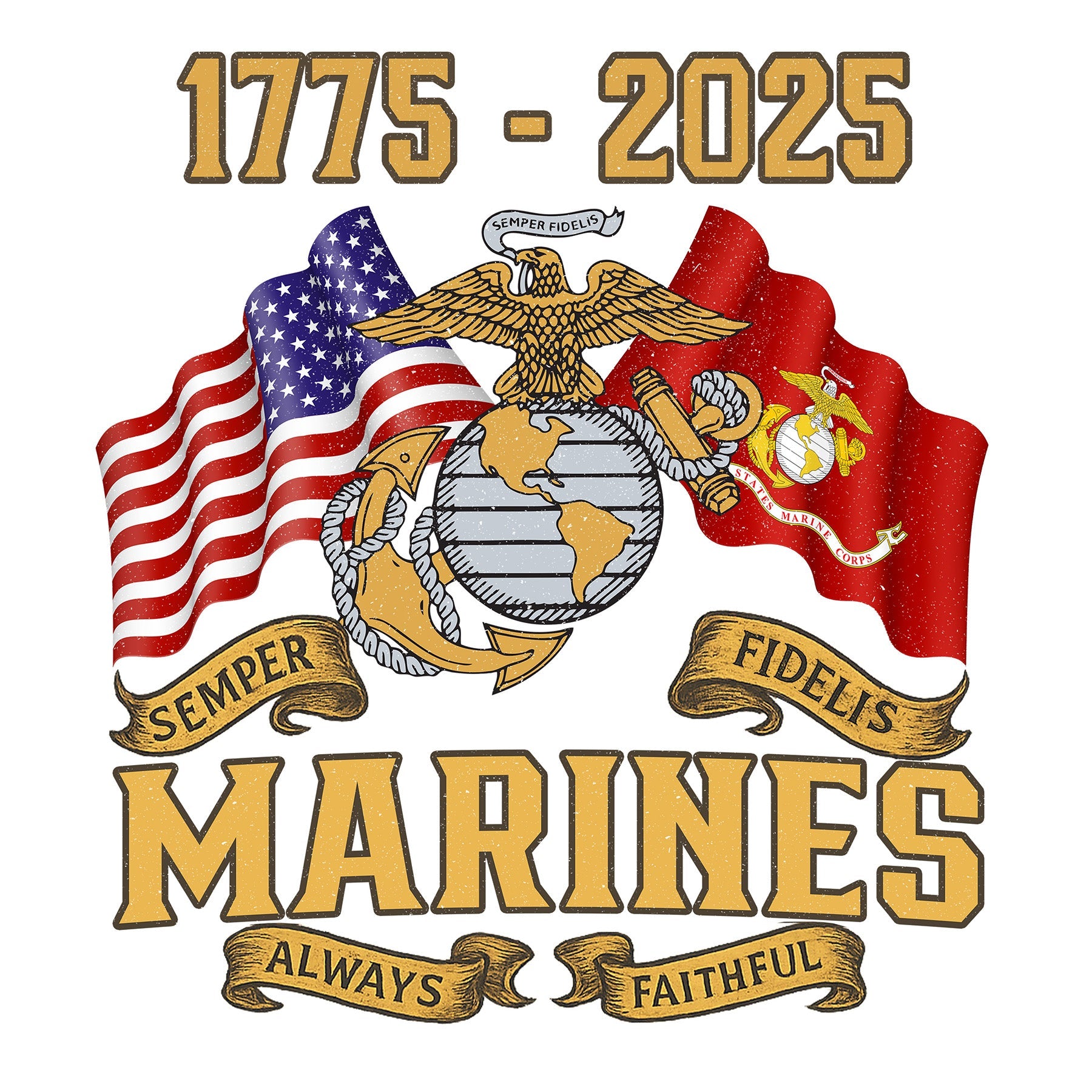 Marines 250 Years Semper Fi Women's Jersey T-shirt
