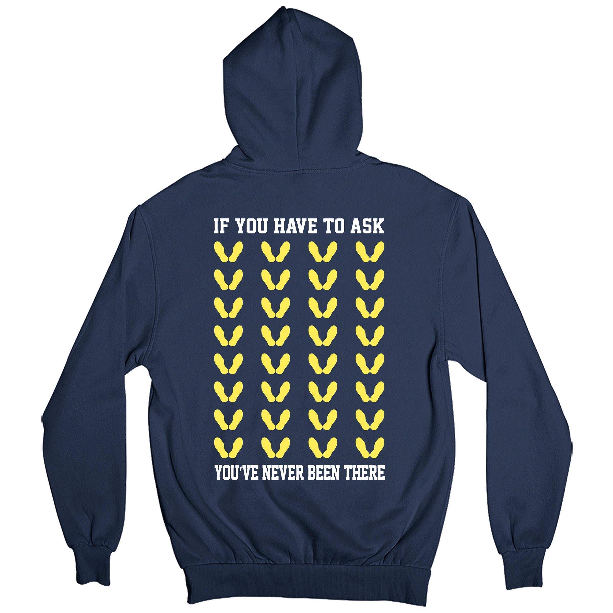 Navy Marines Yellow Footprints Hoodie. Marine Corps Recruit Depots (MCRD) Hoodie