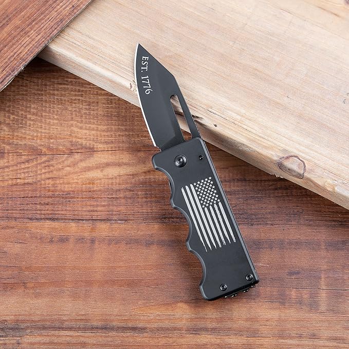 American Flag - Money Clip Pocket Knife