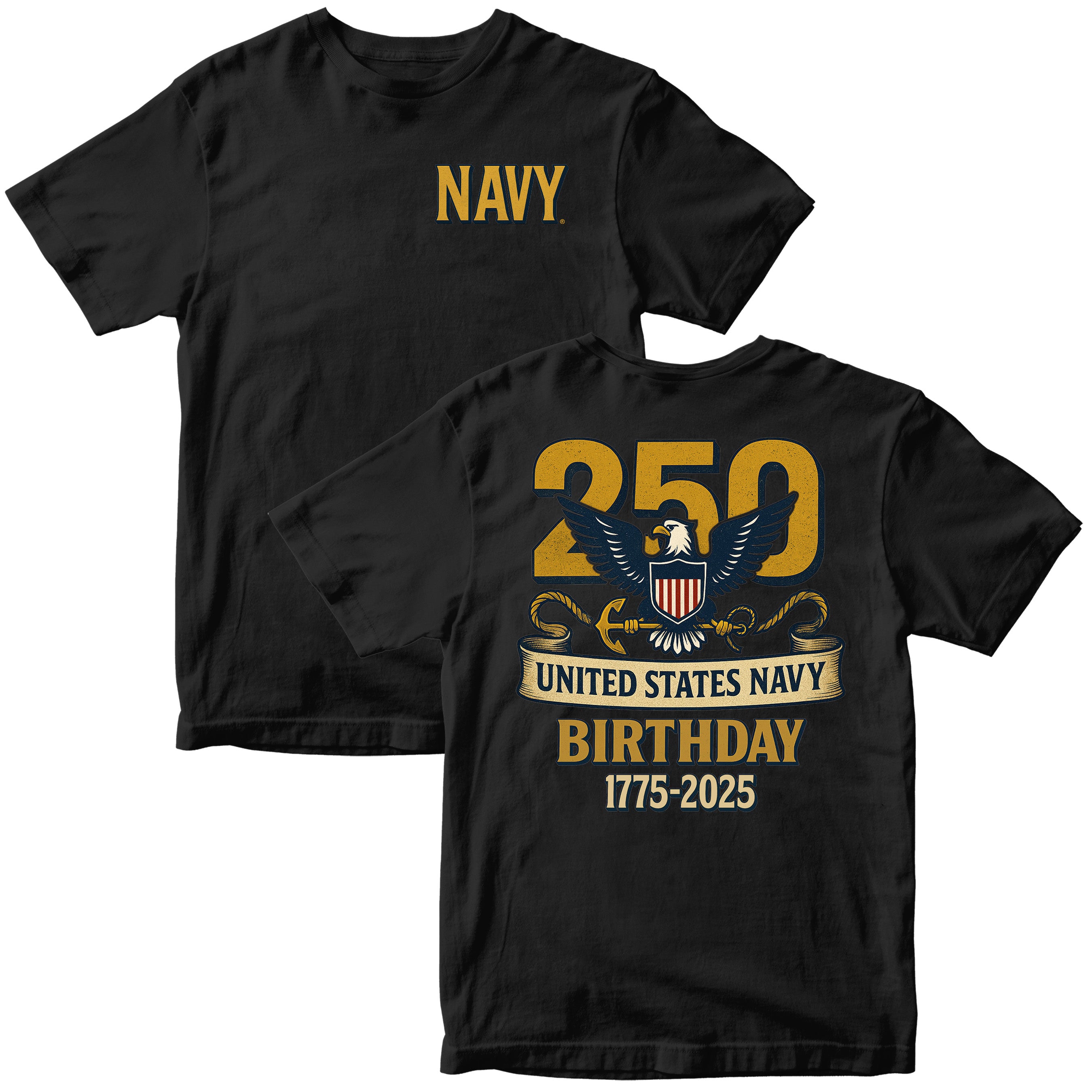 U.S. Navy 250th Anniversary T-Shirt Limited-Edition