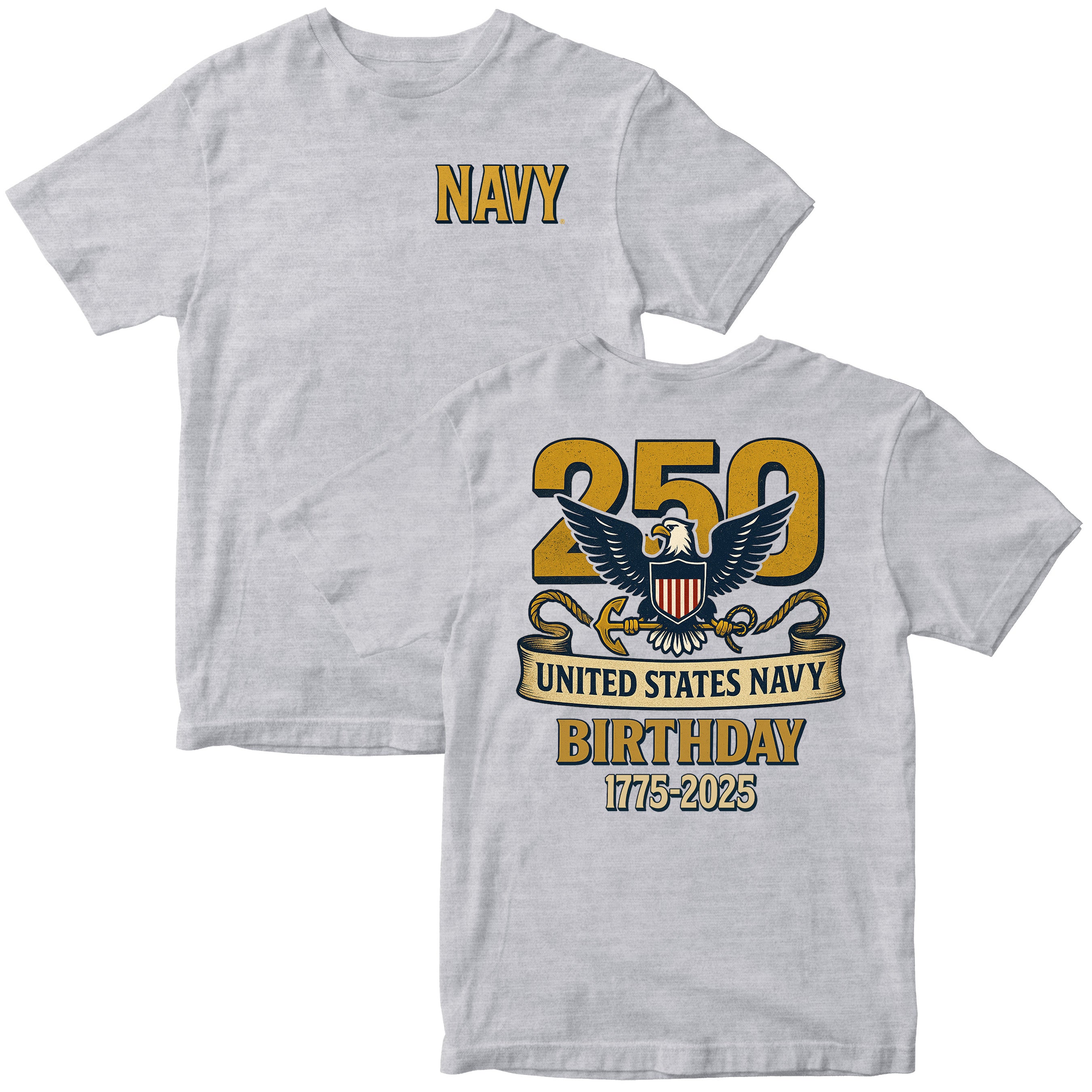 U.S. Navy 250th Anniversary T-Shirt Limited-Edition