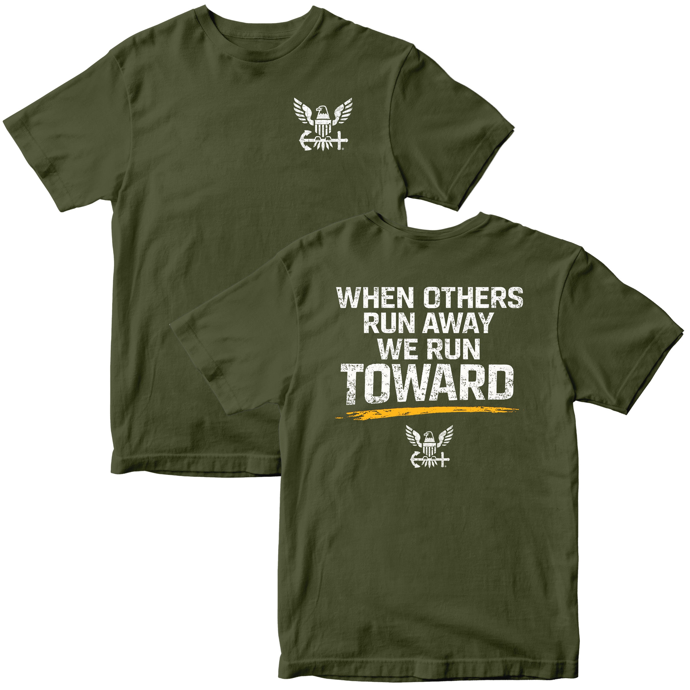 U.S. Navy 'When Others Run Away, We Run Toward' T-Shirt