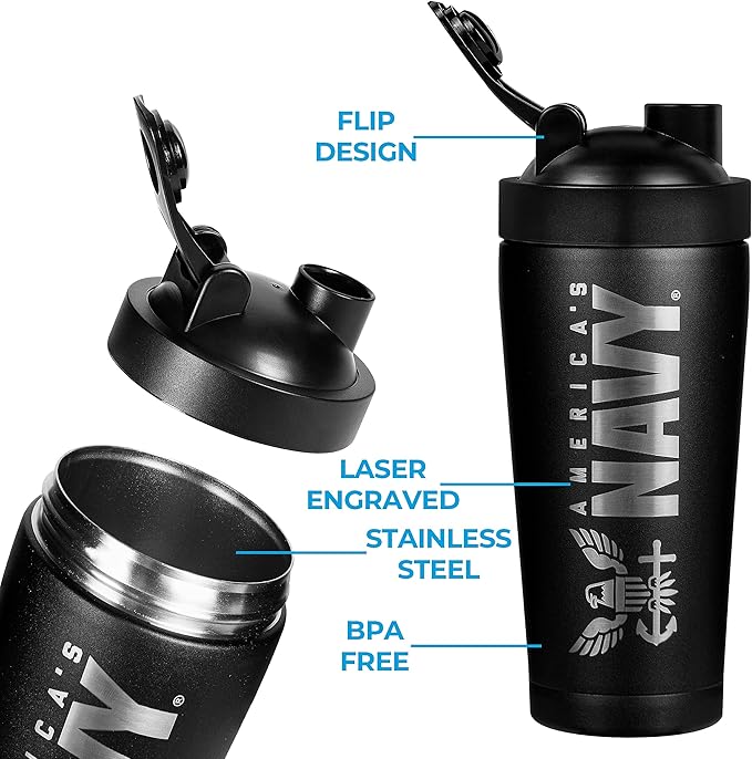 Navy - 24oz Shaker Bottle