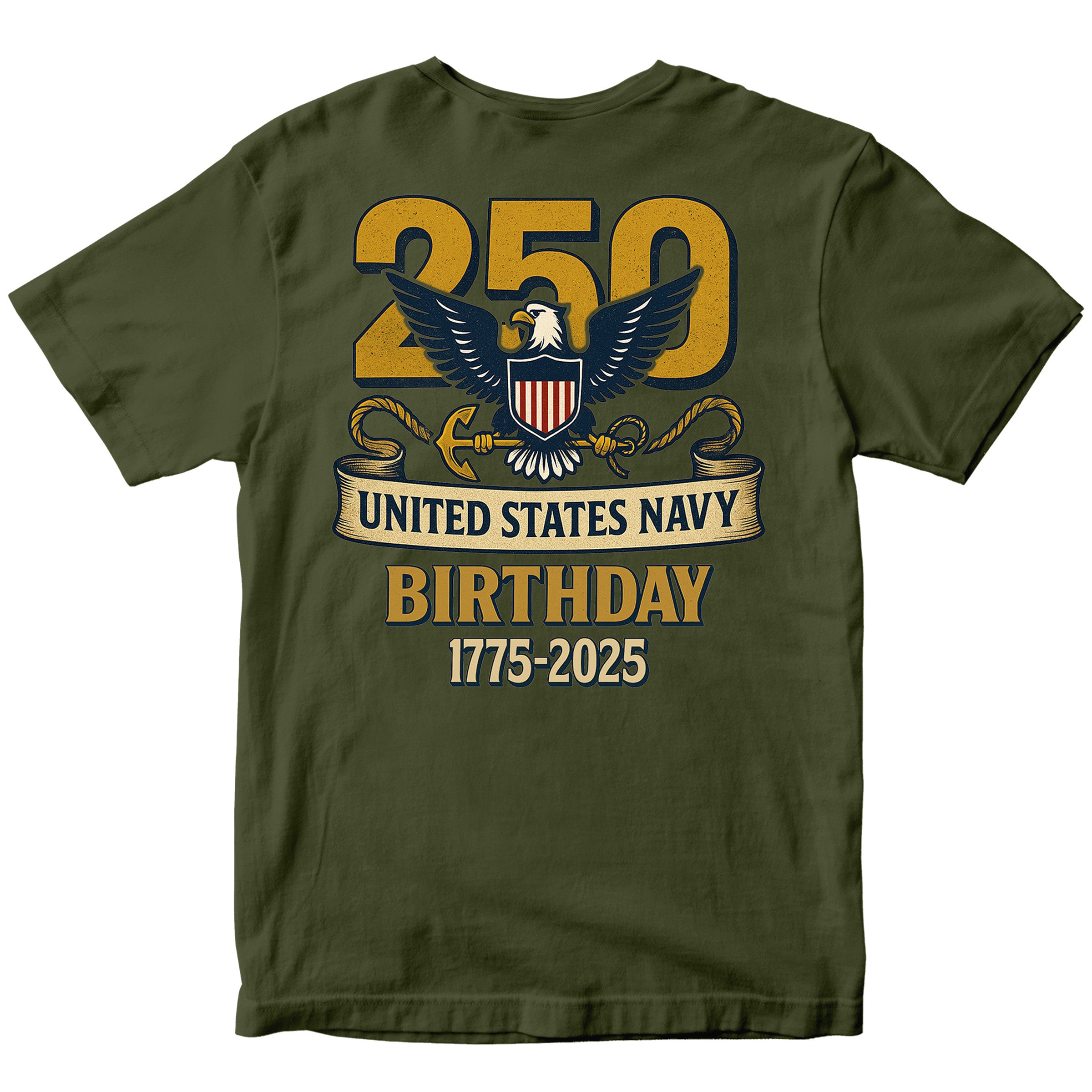 U.S. Navy 250th Anniversary T-Shirt Limited-Edition