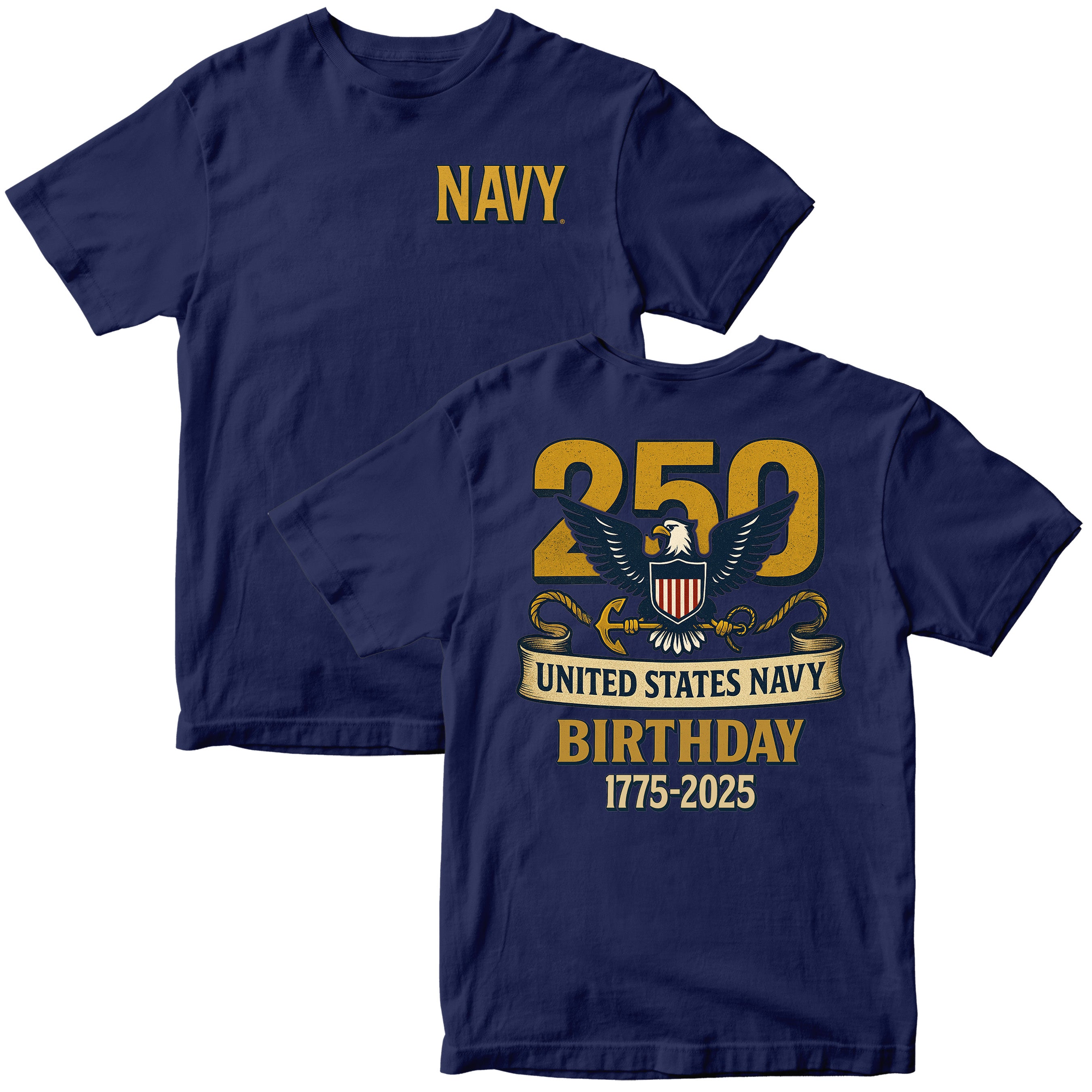 U.S. Navy 250th Anniversary T-Shirt Limited-Edition