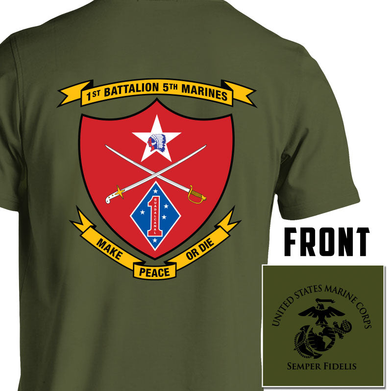 1st Battalion 5th Marines Unit T-Shirt