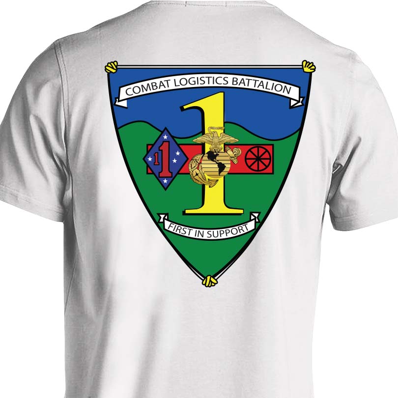 Combat Logistics Battalion USMC Unit T-Shirt, CLB-1 logo, USMC gift ideas for men, Marine Corp gifts men or women