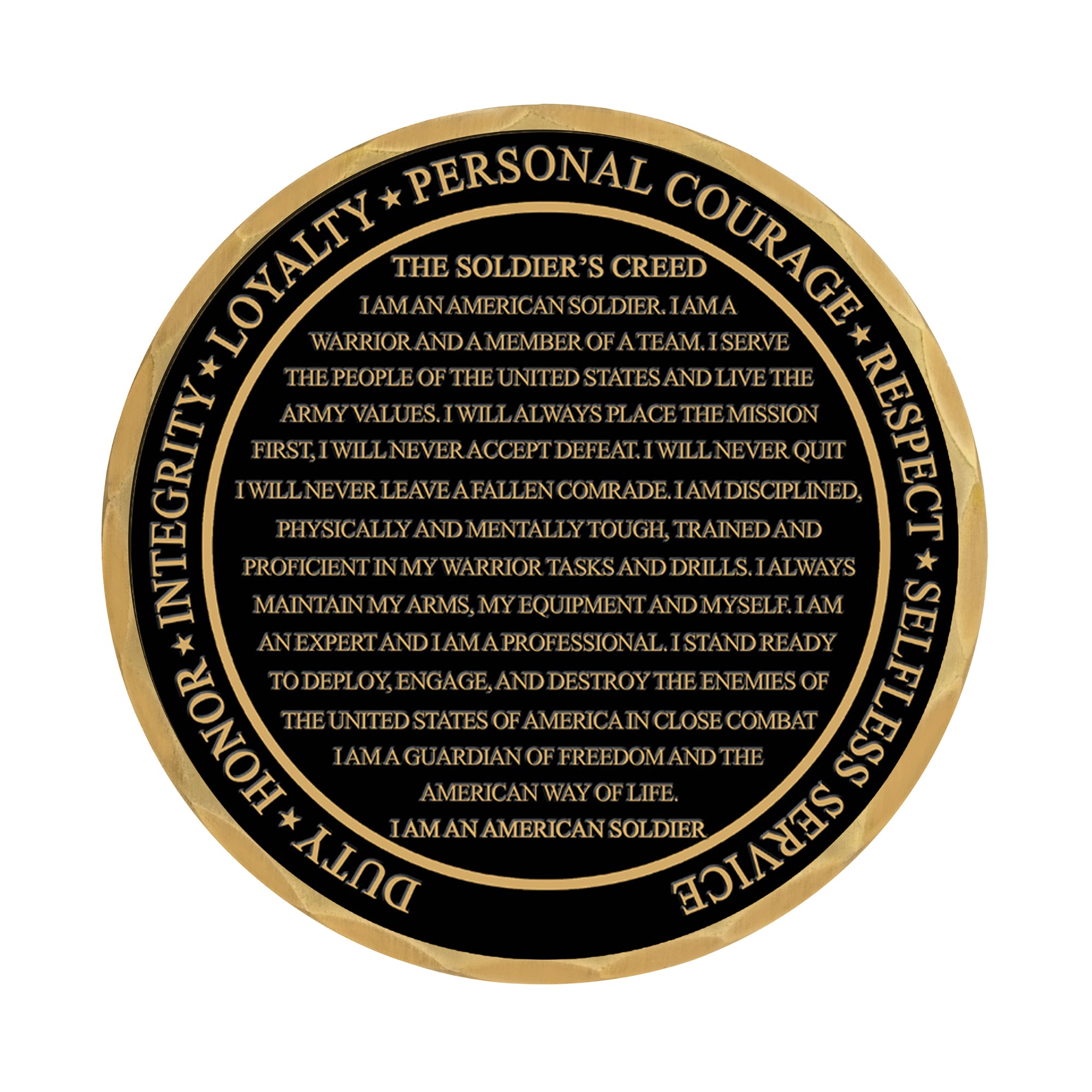 soldier's creed challenge coin