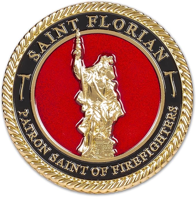 St. Florian - Patron Saint of Firefighters - Prayer Coin