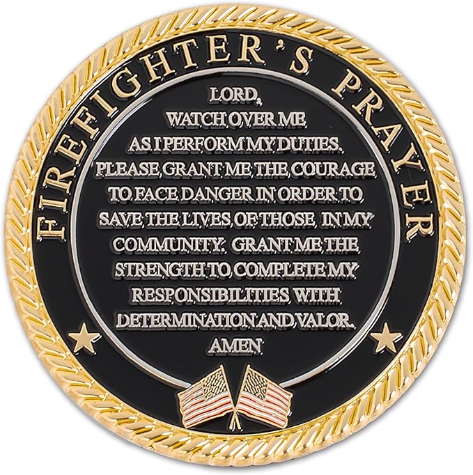 St. Florian - Patron Saint of Firefighters - Prayer Coin