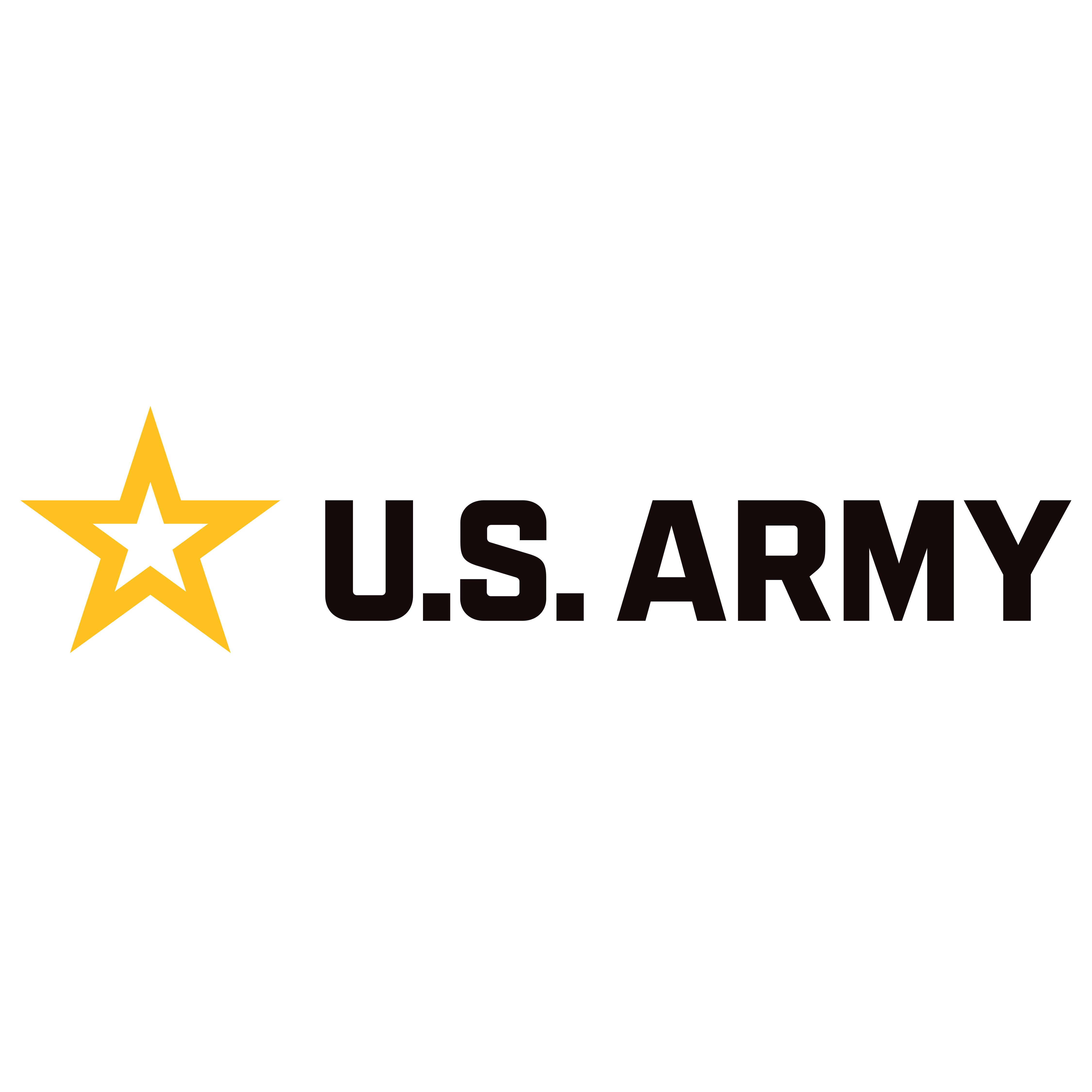 U.S. Army logo with yellow star