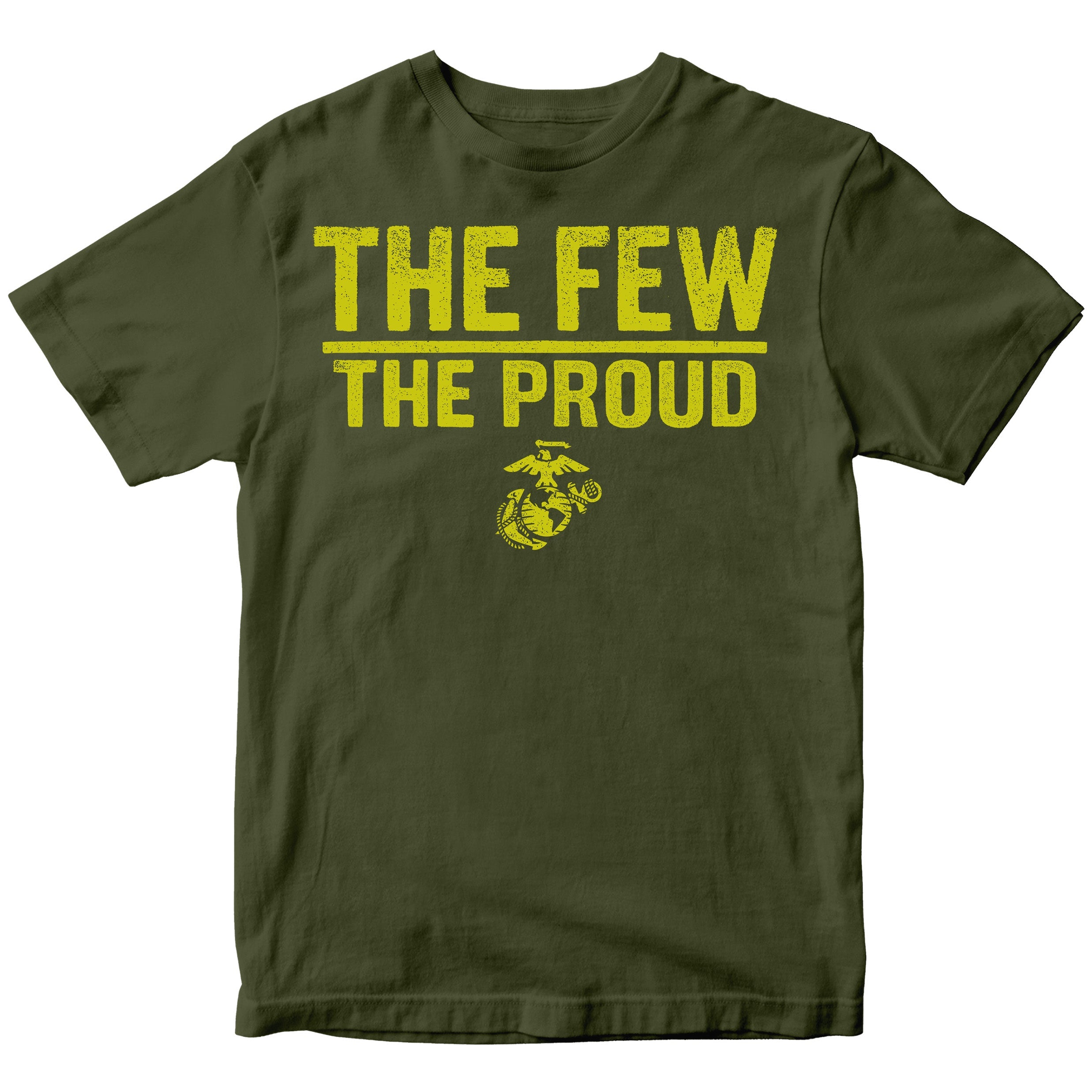 Marines The Few The Proud Safety Yellow T-shirt