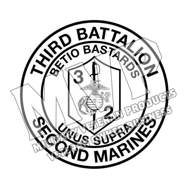 Third Battalion Second Marines Unit Logo, 3rdBn 2nd Marines, 3/2 USMC Unit Logo