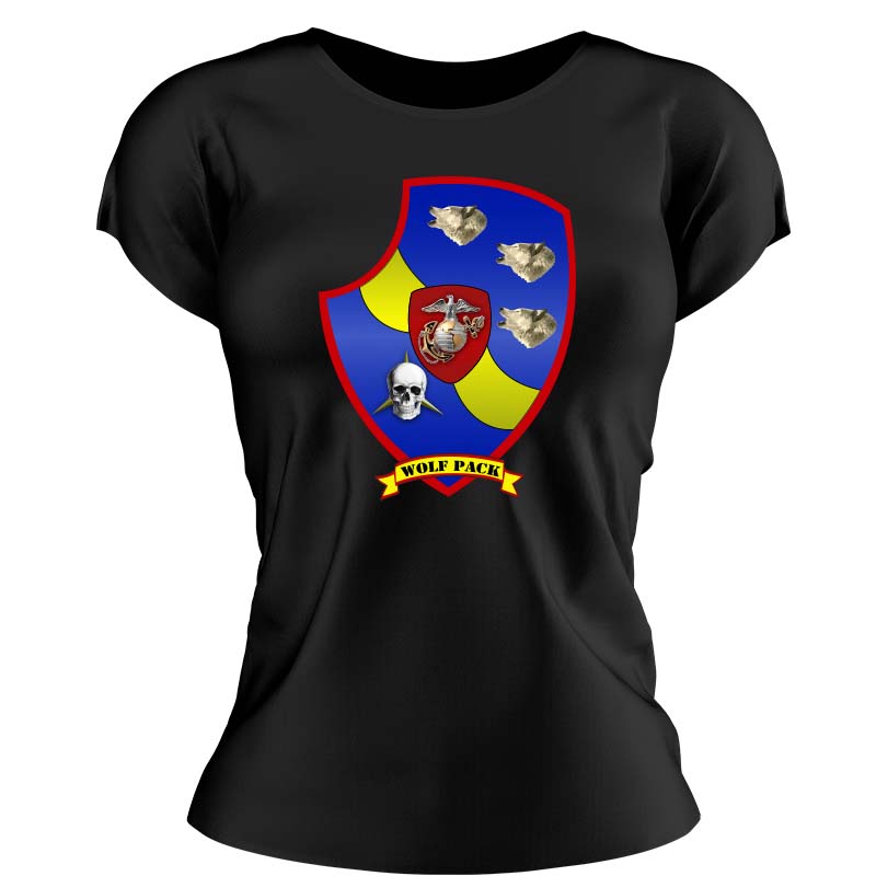 3d Light Armored Reconnaissance Battalion USMC Unit ladie's T-Shirt, 3rd Light Armored Reconnaissance Bn logo, USMC gift ideas for women, Marine Corp gifts for women 3d Light Armored Reconnaissance Bn