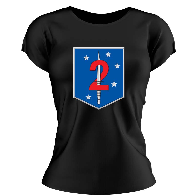 2nd MSOB USMC Unit ladie's T-Shirt, 2nd MSOB logo, 2nd Special Operations Battalion USMC Unit Logo, USMC gift ideas for women, Marine Corp gifts for women 2nd Marine Raider Bn