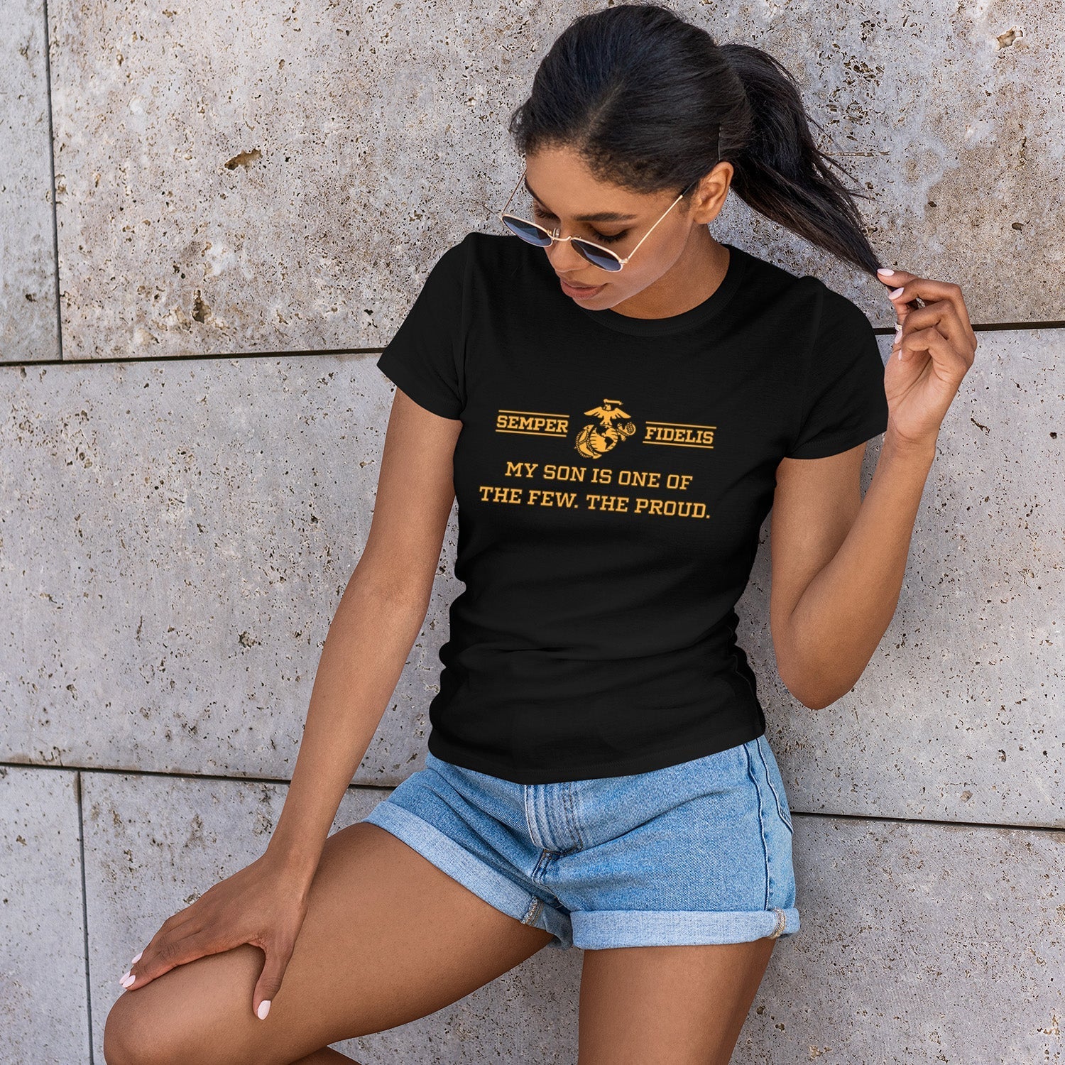 Women's My Marine is One of The Few, The Proud T-Shirt